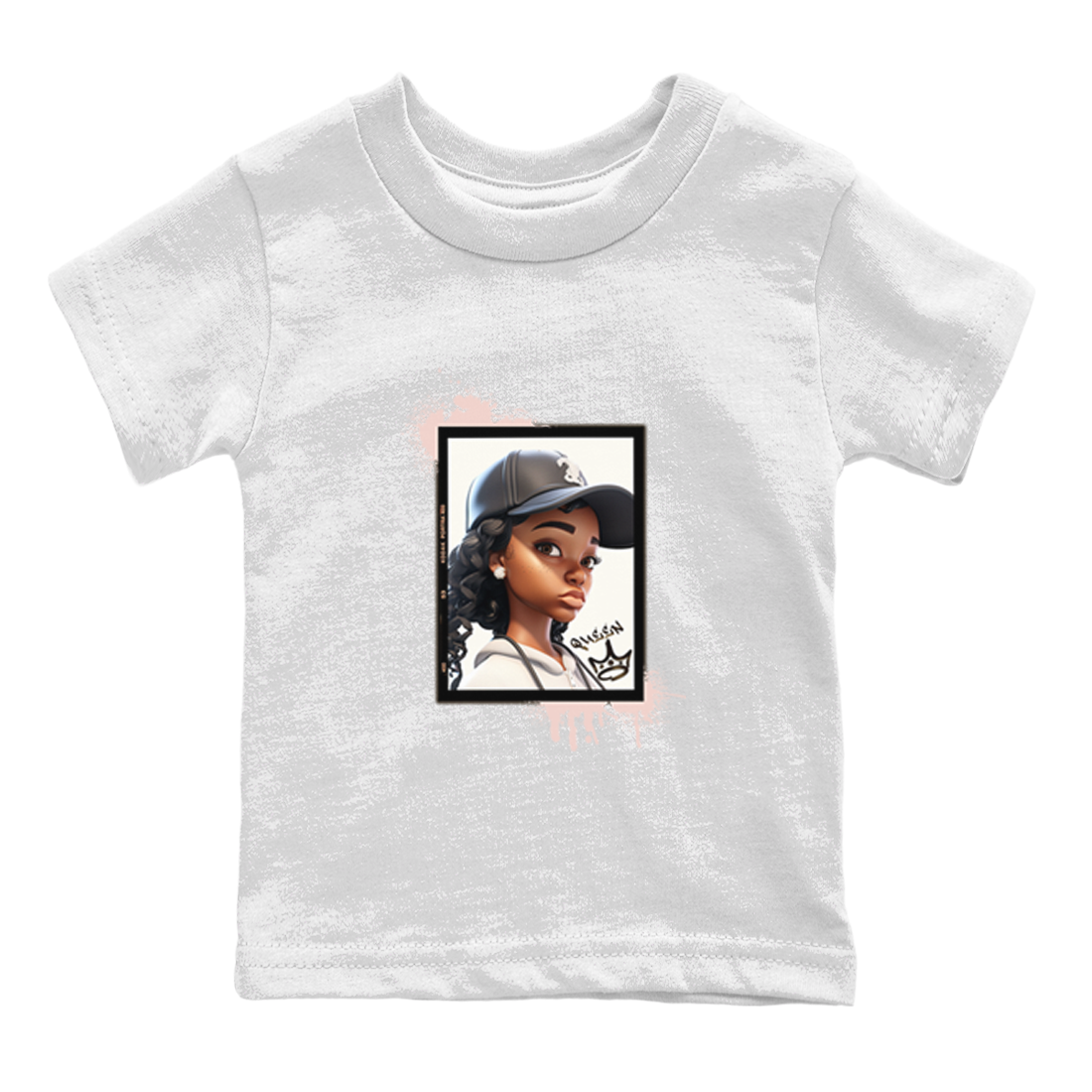 11s WMNS Neapolitan shirt to match jordans Queen sneaker tees Air Jordan 11 Neapolitan Drip Gear Zone Sneaker Matching Shirt Baby Toddler White 2 T-Shirt