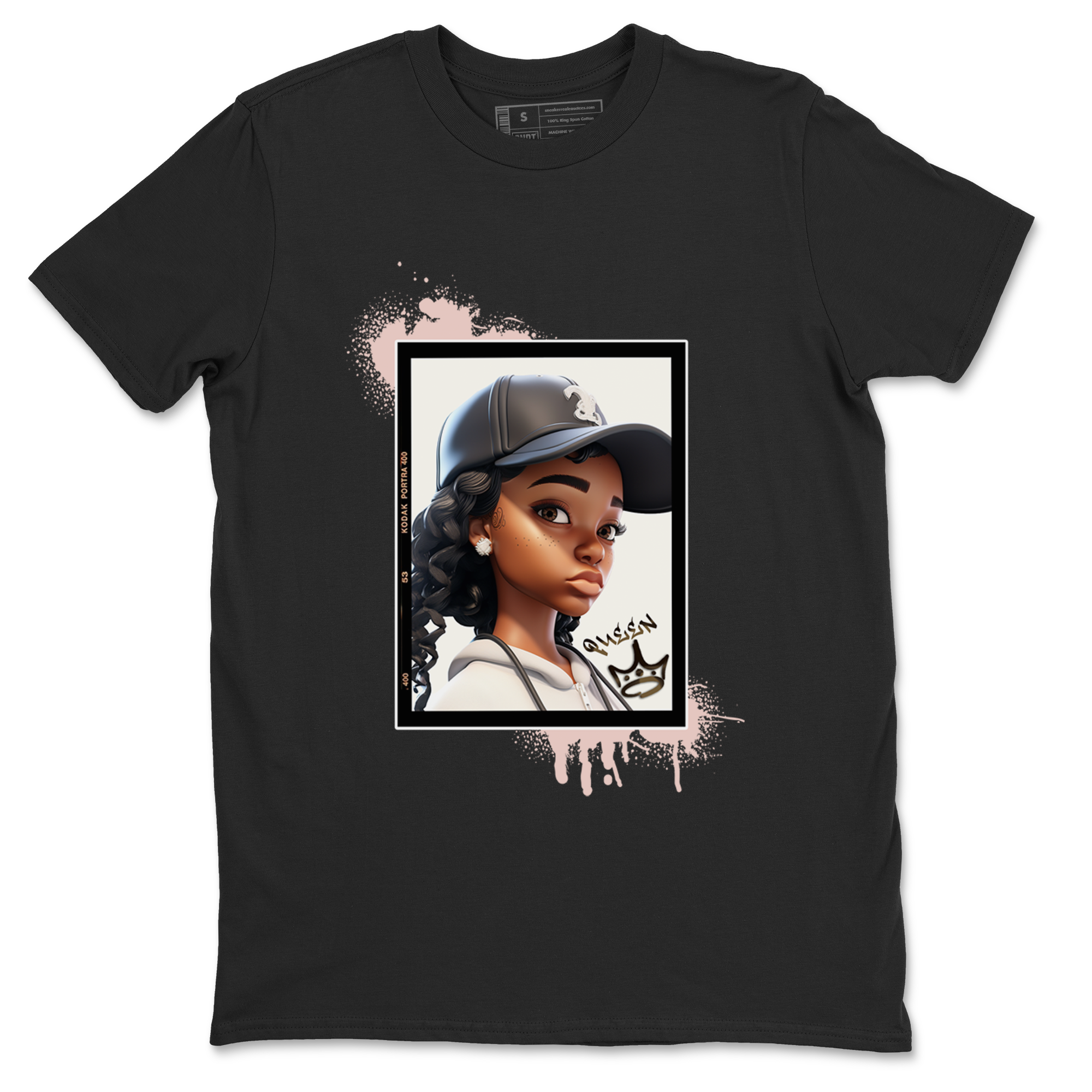 11s WMNS Neapolitan shirt to match jordans Queen sneaker tees Air Jordan 11 Neapolitan Drip Gear Zone Sneaker Matching Shirt Unisex Black 2 T-Shirt