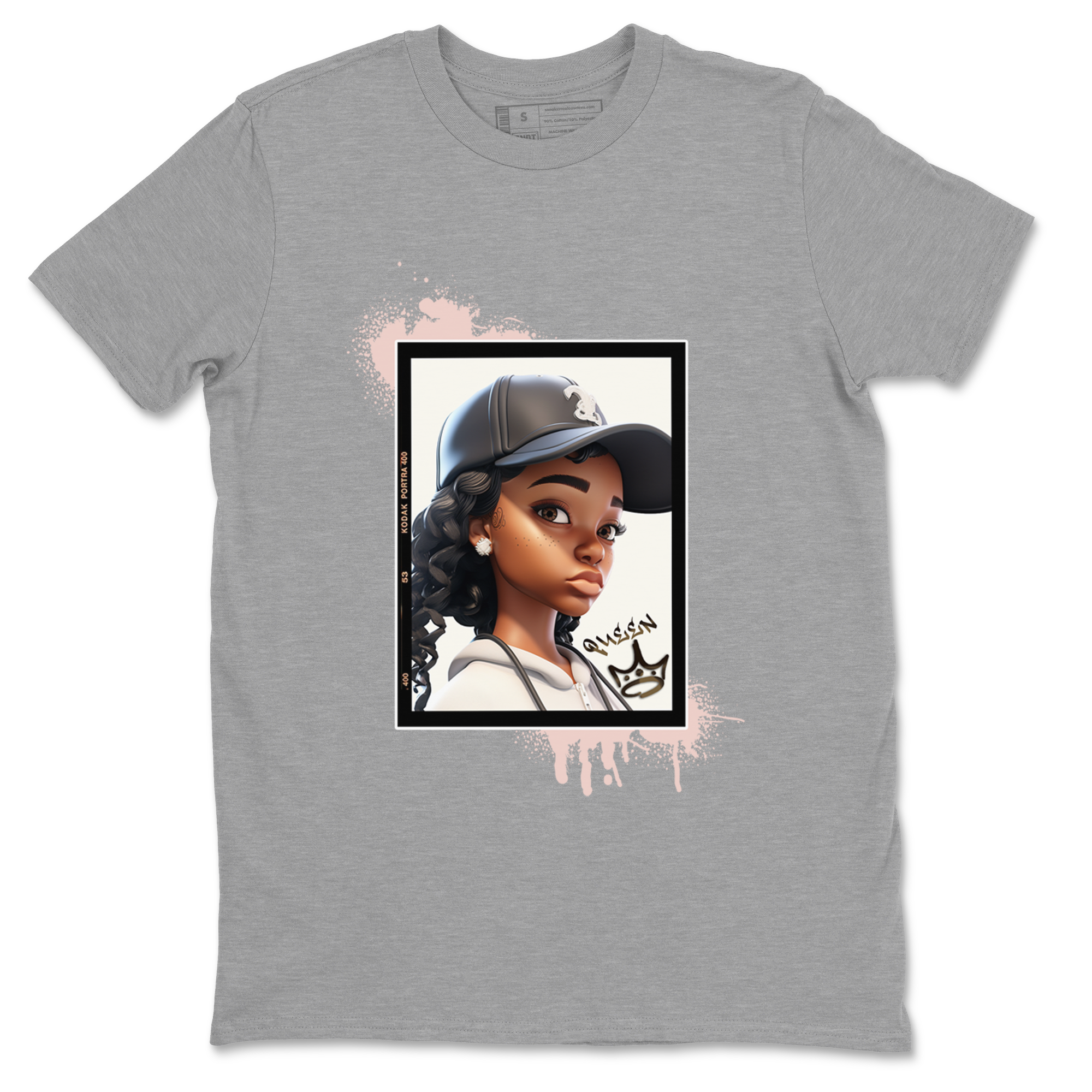 11s WMNS Neapolitan shirt to match jordans Queen sneaker tees Air Jordan 11 Neapolitan Drip Gear Zone Sneaker Matching Shirt Unisex Heather Grey 2 T-Shirt