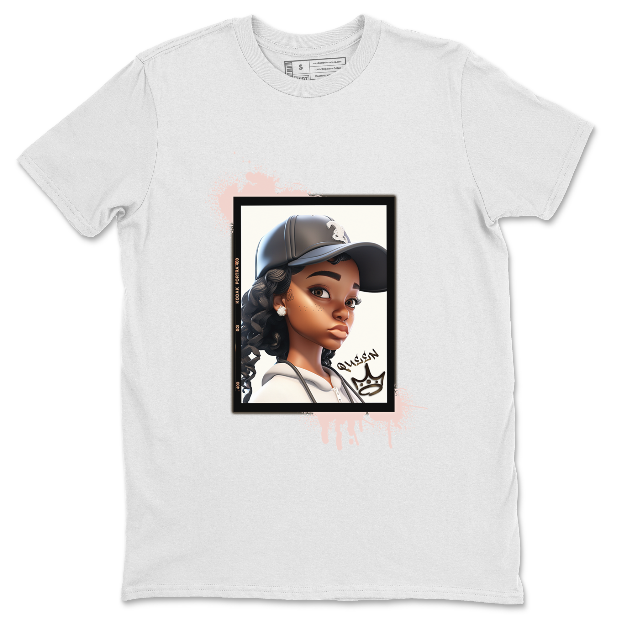 11s WMNS Neapolitan shirt to match jordans Queen sneaker tees Air Jordan 11 Neapolitan Drip Gear Zone Sneaker Matching Shirt Unisex White 2 T-Shirt