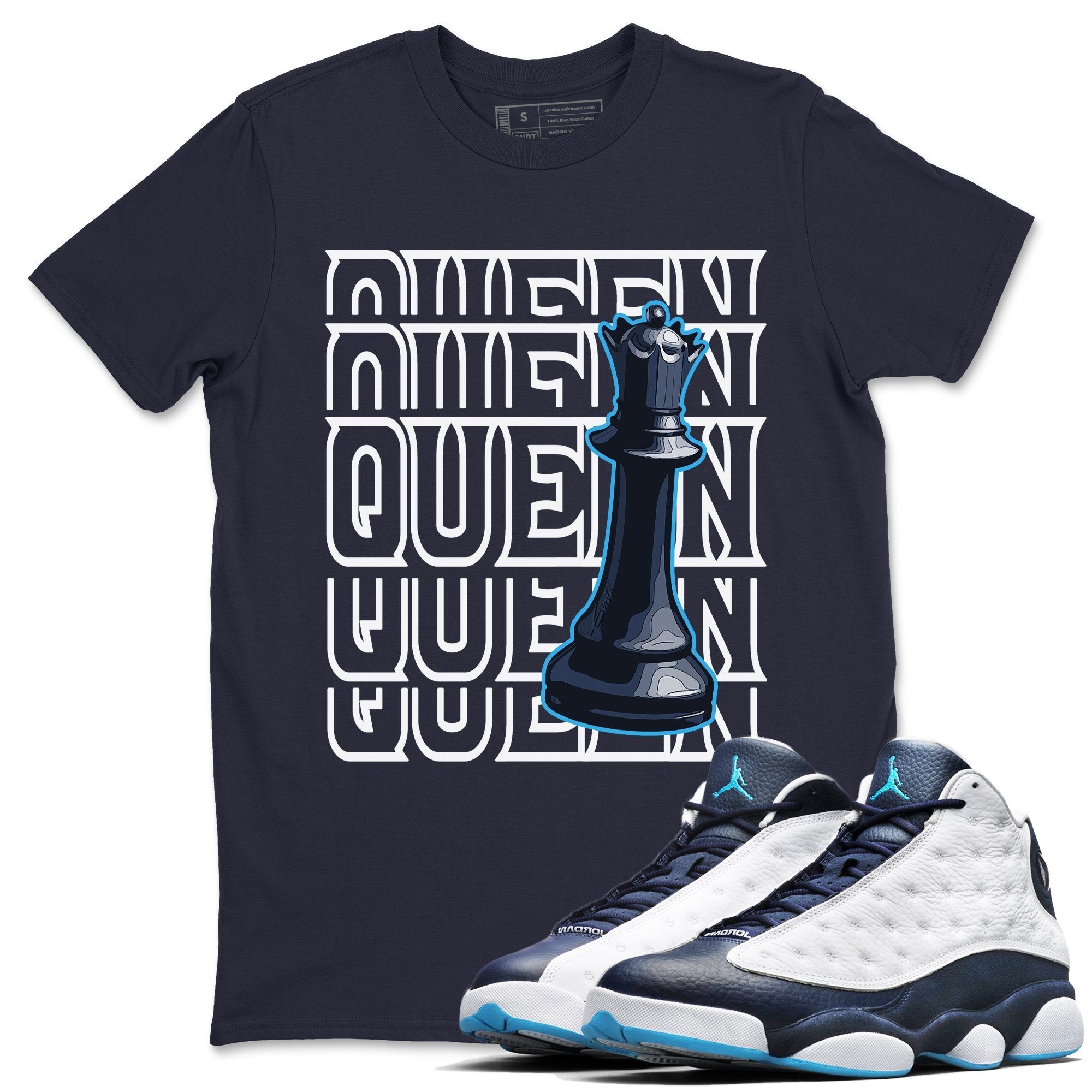 Jordan 13 Obsidian Shirt To Match Jordans Queen Sneaker Tees Jordan 13 Obsidian Drip Gear Zone Sneaker Matching Clothing Unisex Shirts