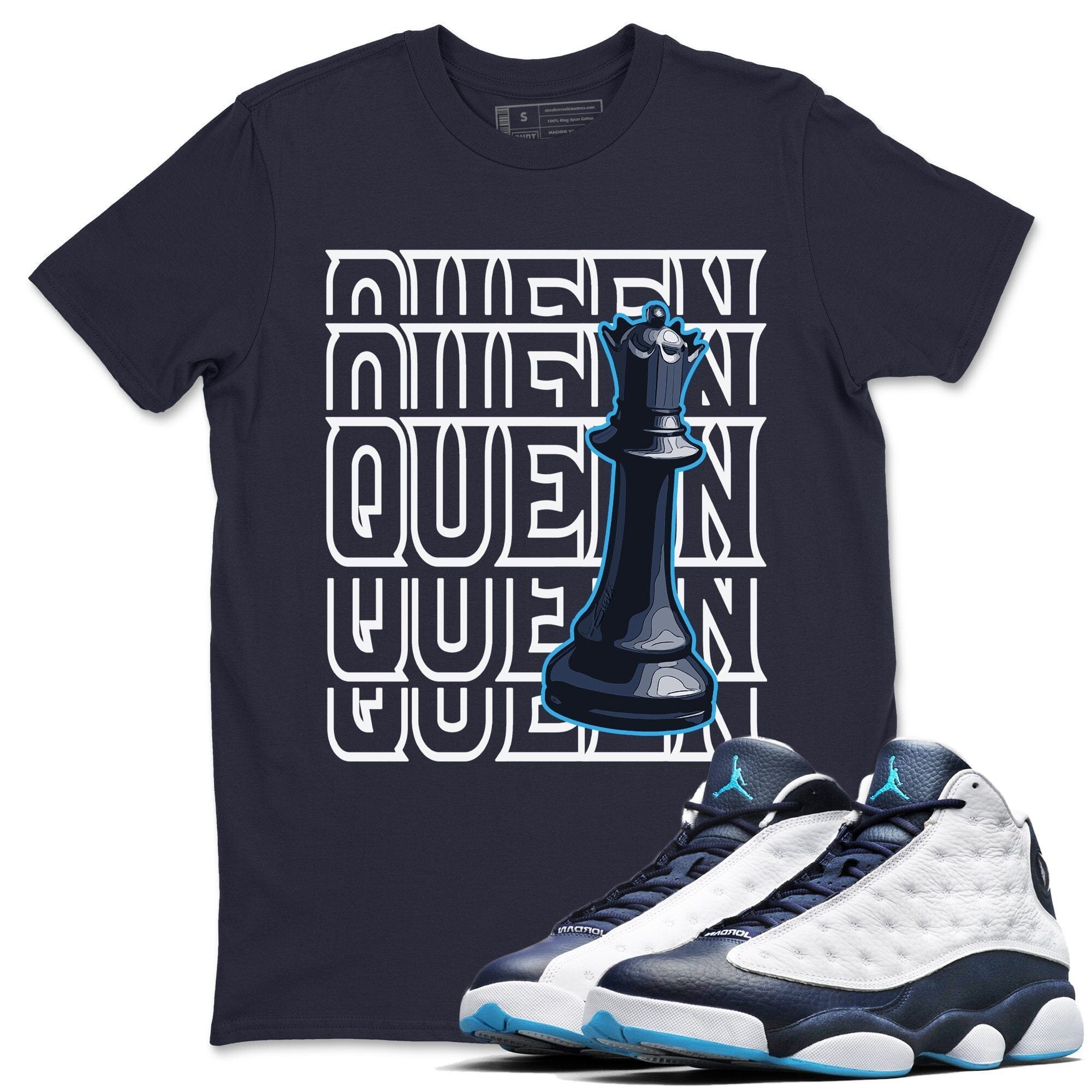 Jordan 13 Obsidian Shirt To Match Jordans Queen Sneaker Tees Jordan 13 Obsidian Drip Gear Zone Sneaker Matching Clothing Unisex Shirts