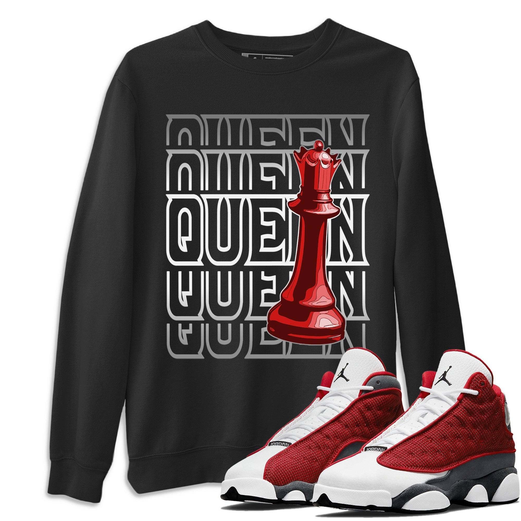 Jordan 13 Red Flint Shirt To Match Jordans Queen Sneaker Tees Jordan 13 Red Flint Drip Gear Zone Sneaker Matching Clothing Unisex Shirts