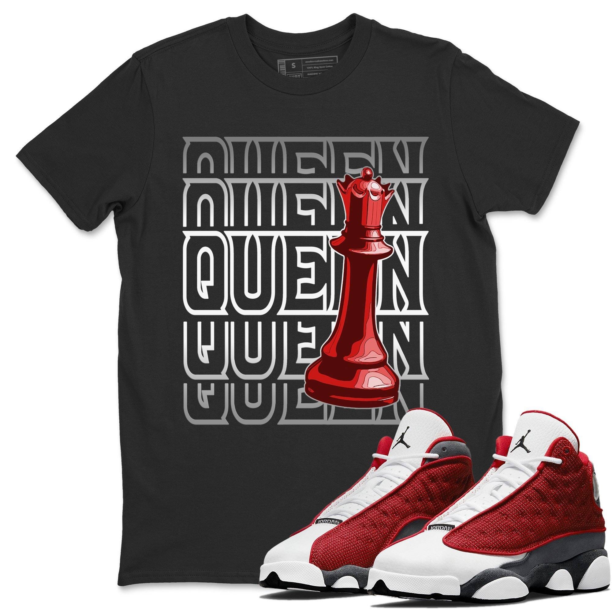 Jordan 13 Red Flint Shirt To Match Jordans Queen Sneaker Tees Jordan 13 Red Flint Drip Gear Zone Sneaker Matching Clothing Unisex Shirts