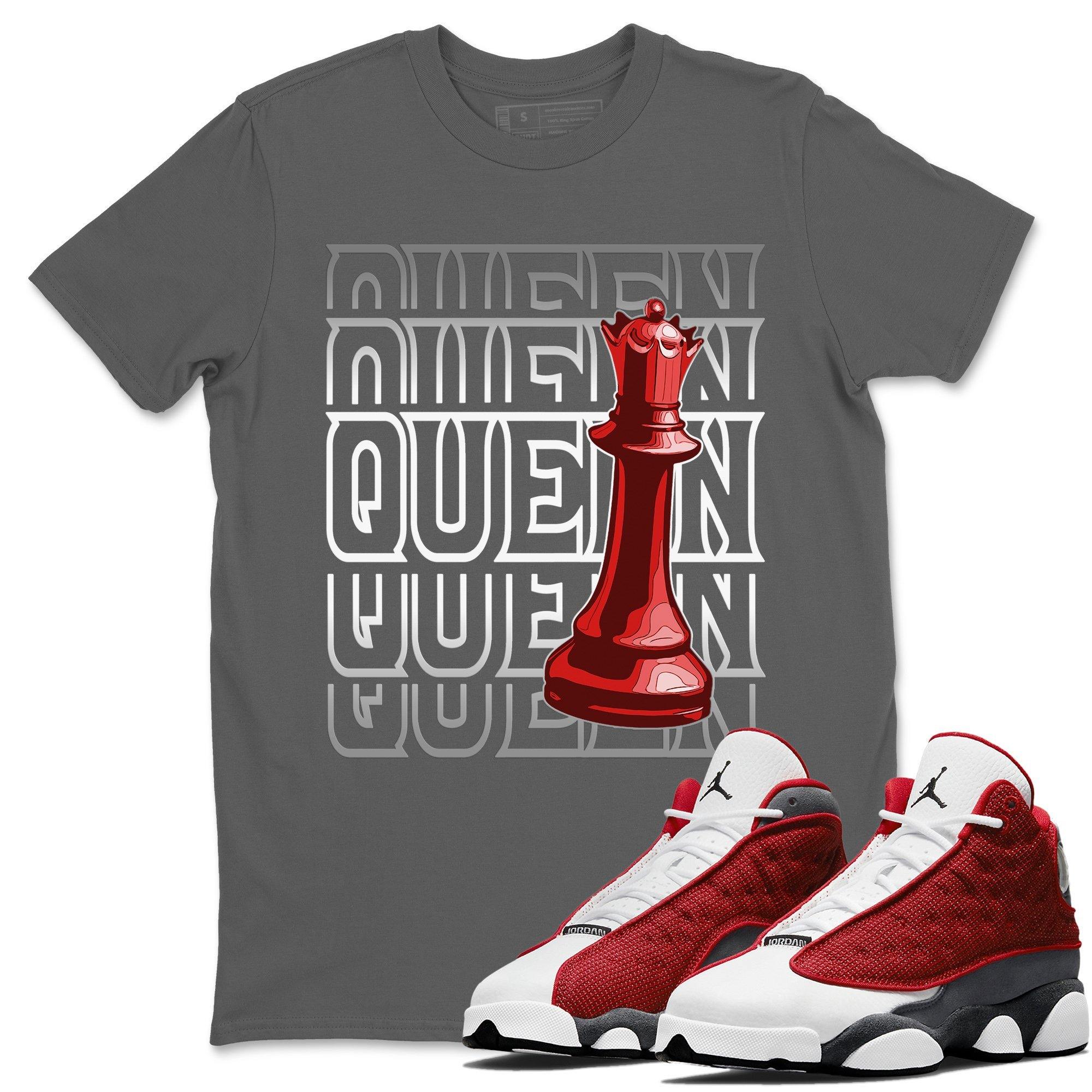 Jordan 13 Red Flint Shirt To Match Jordans Queen Sneaker Tees Jordan 13 Red Flint Drip Gear Zone Sneaker Matching Clothing Unisex Shirts