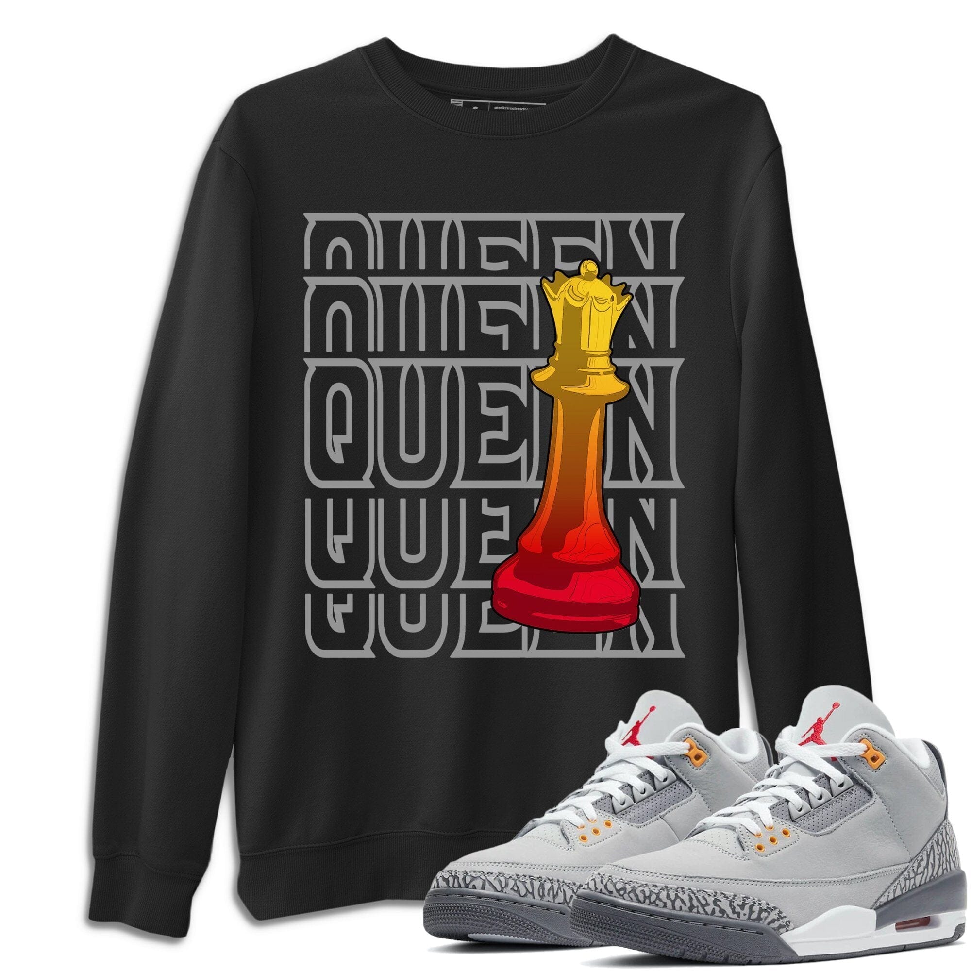 Jordan 3 Cool Grey Shirt To Match Jordans Queen Sneaker Tees Jordan 3 Cool Grey Drip Gear Zone Sneaker Matching Clothing Unisex Shirts