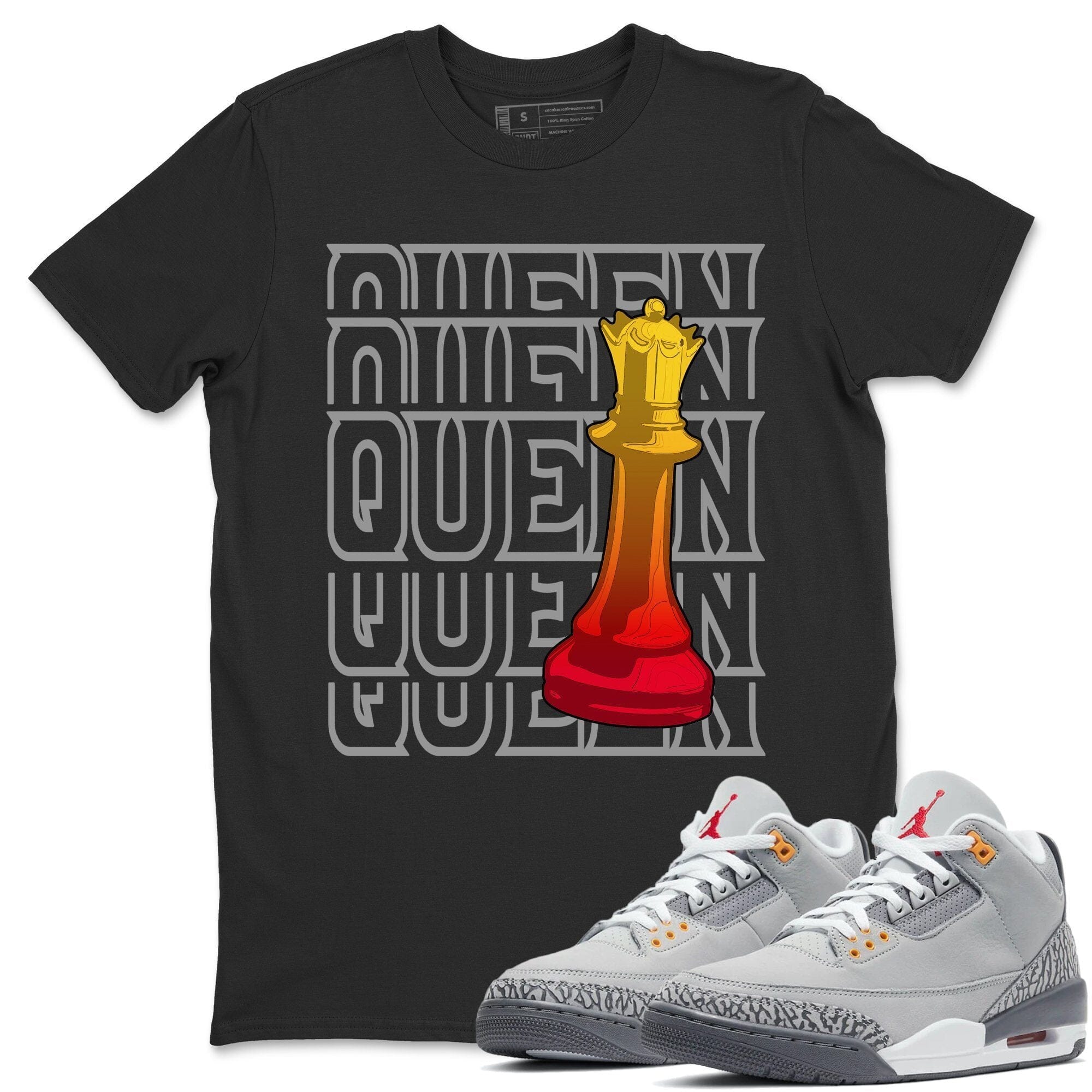 Jordan 3 Cool Grey Shirt To Match Jordans Queen Sneaker Tees Jordan 3 Cool Grey Drip Gear Zone Sneaker Matching Clothing Unisex Shirts