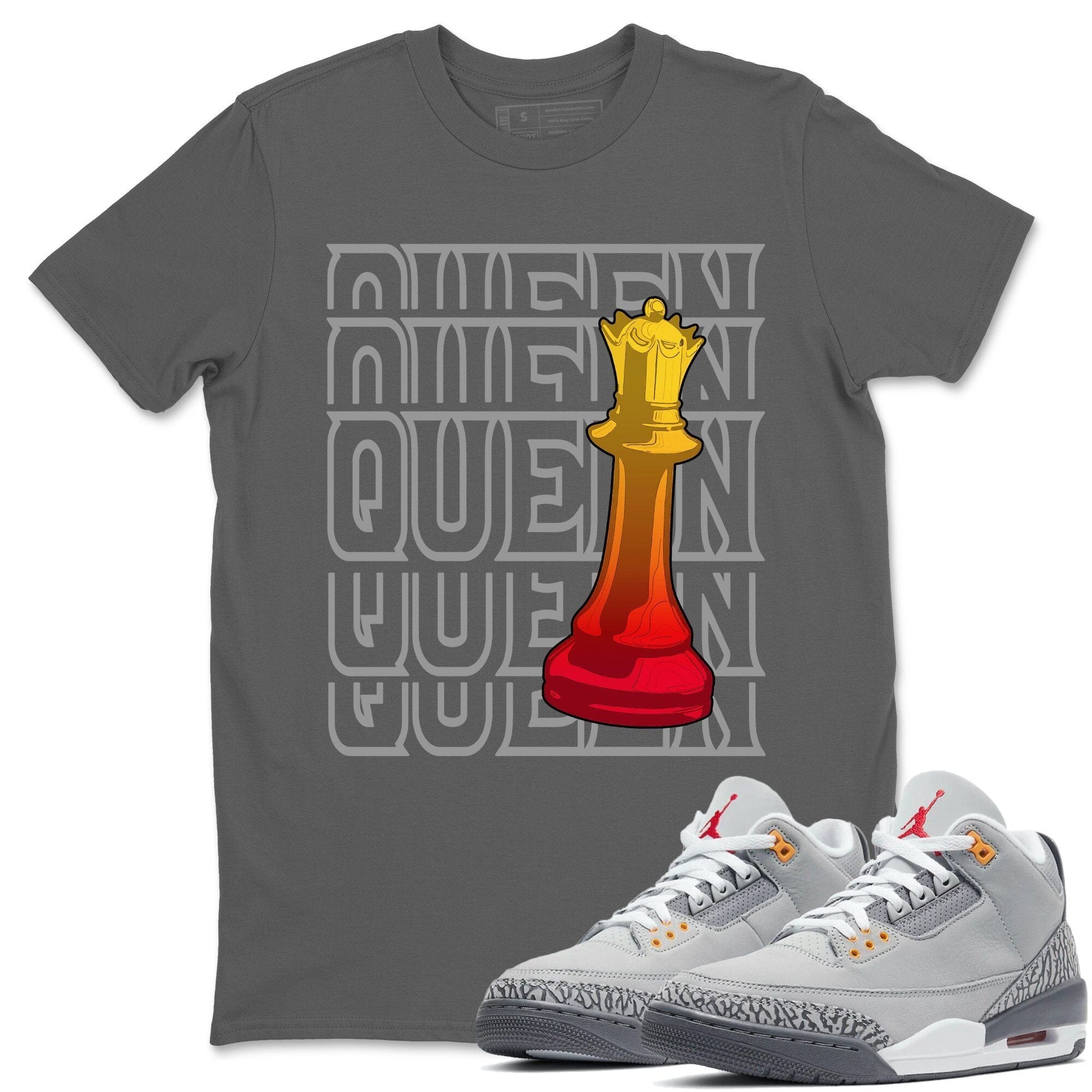 Jordan 3 Cool Grey Shirt To Match Jordans Queen Sneaker Tees Jordan 3 Cool Grey Drip Gear Zone Sneaker Matching Clothing Unisex Shirts