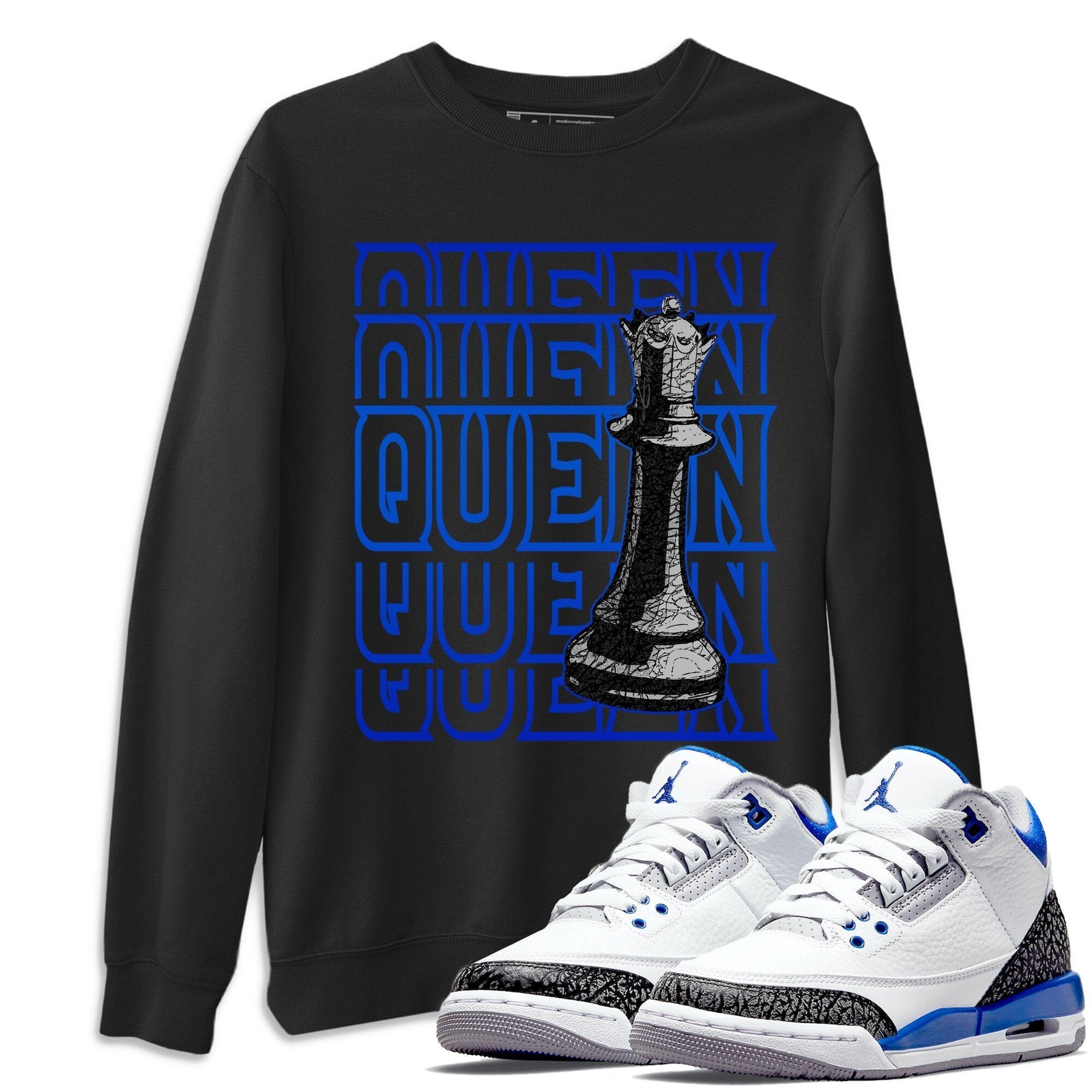 Jordan 3 Racer Blue Shirt To Match Jordans Queen Sneaker Tees Jordan 3 Racer Blue Drip Gear Zone Sneaker Matching Clothing Unisex Shirts