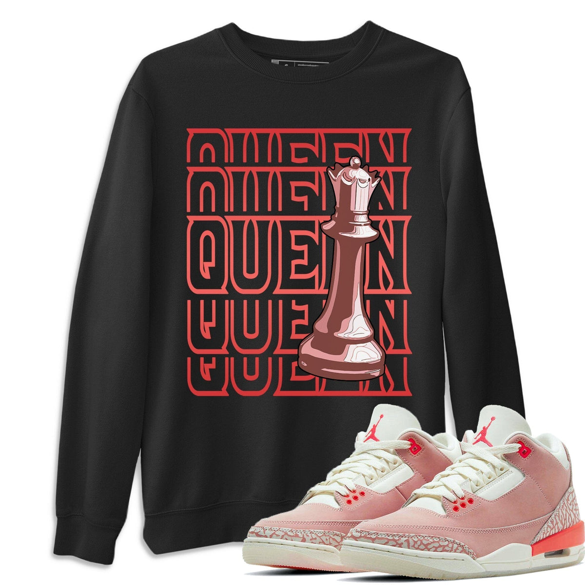 Jordan 3 Rust Pink Shirt To Match Jordans Queen Sneaker Tees Jordan 3 Rust Pink Drip Gear Zone Sneaker Matching Clothing Unisex Shirts