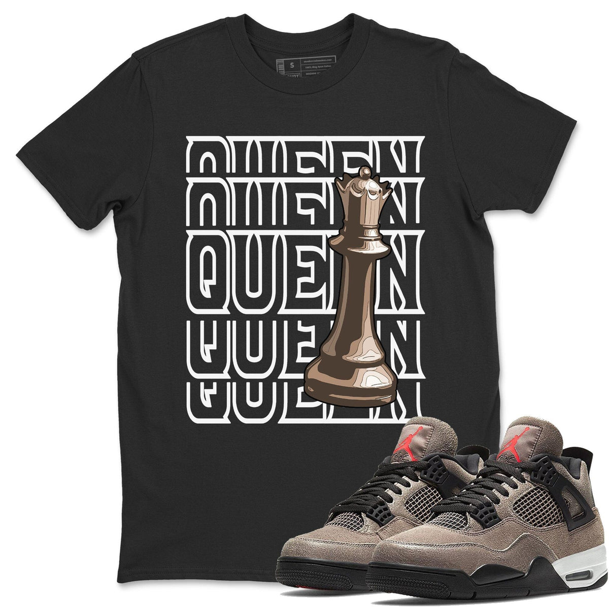 Jordan 4 Taupe Haze Shirt To Match Jordans Queen Sneaker Tees Jordan 4 Taupe Haze Drip Gear Zone Sneaker Matching Clothing Unisex Shirts