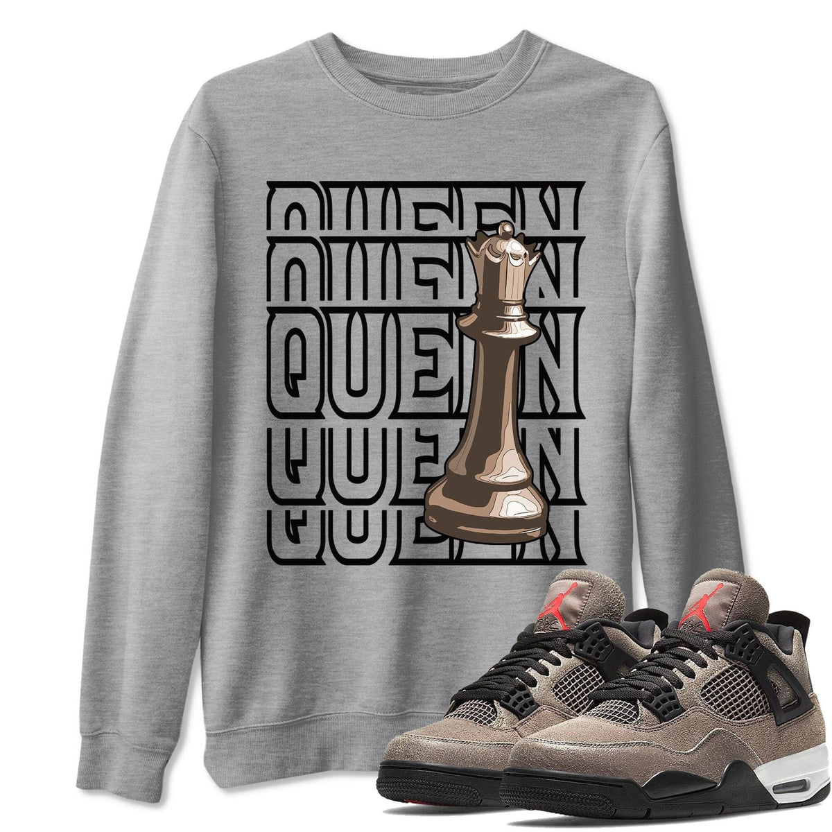 Jordan 4 Taupe Haze Shirt To Match Jordans Queen Sneaker Tees Jordan 4 Taupe Haze Drip Gear Zone Sneaker Matching Clothing Unisex Shirts