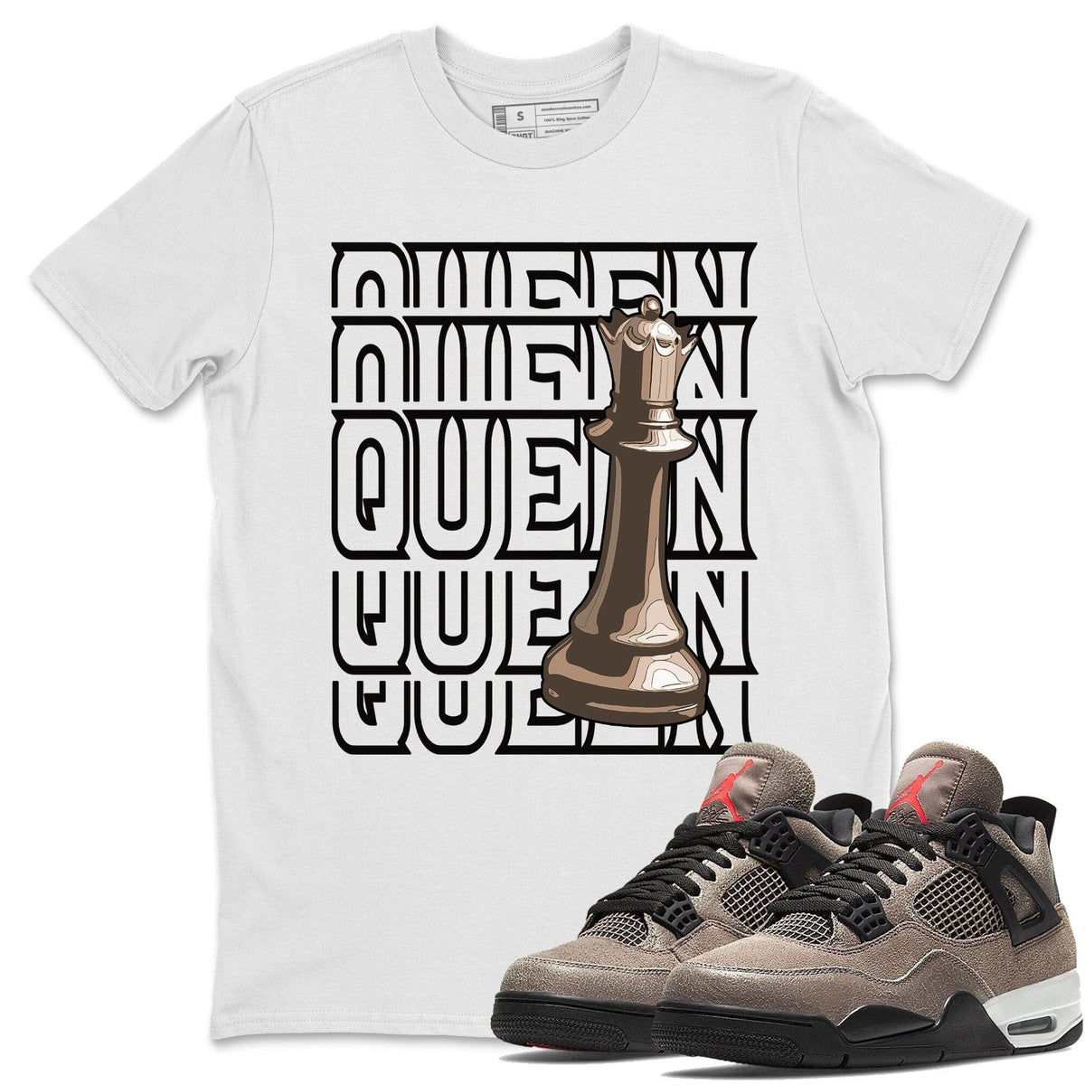 Jordan 4 Taupe Haze Shirt To Match Jordans Queen Sneaker Tees Jordan 4 Taupe Haze Drip Gear Zone Sneaker Matching Clothing Unisex Shirts