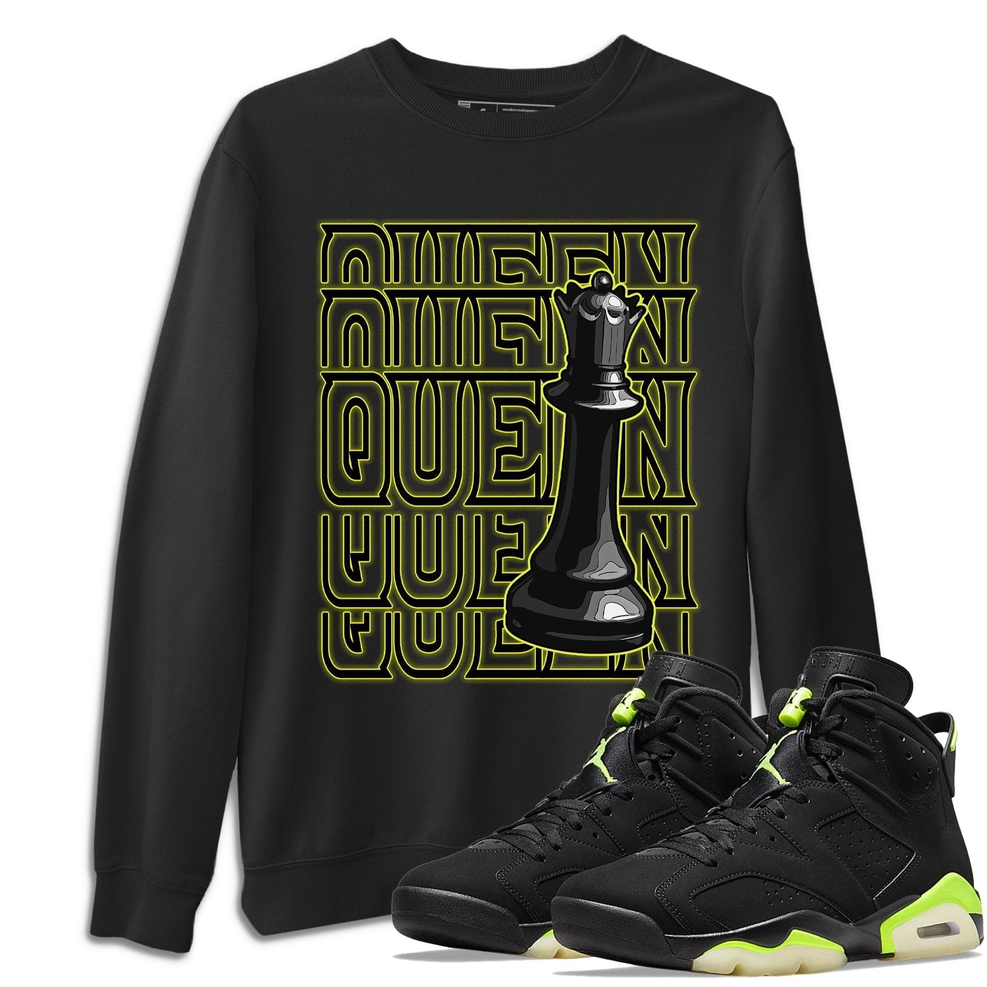 Jordan 6 Electric Green Shirt To Match Jordans Queen Sneaker Tees Jordan 6 Electric Green Drip Gear Zone Sneaker Matching Clothing Unisex Shirts