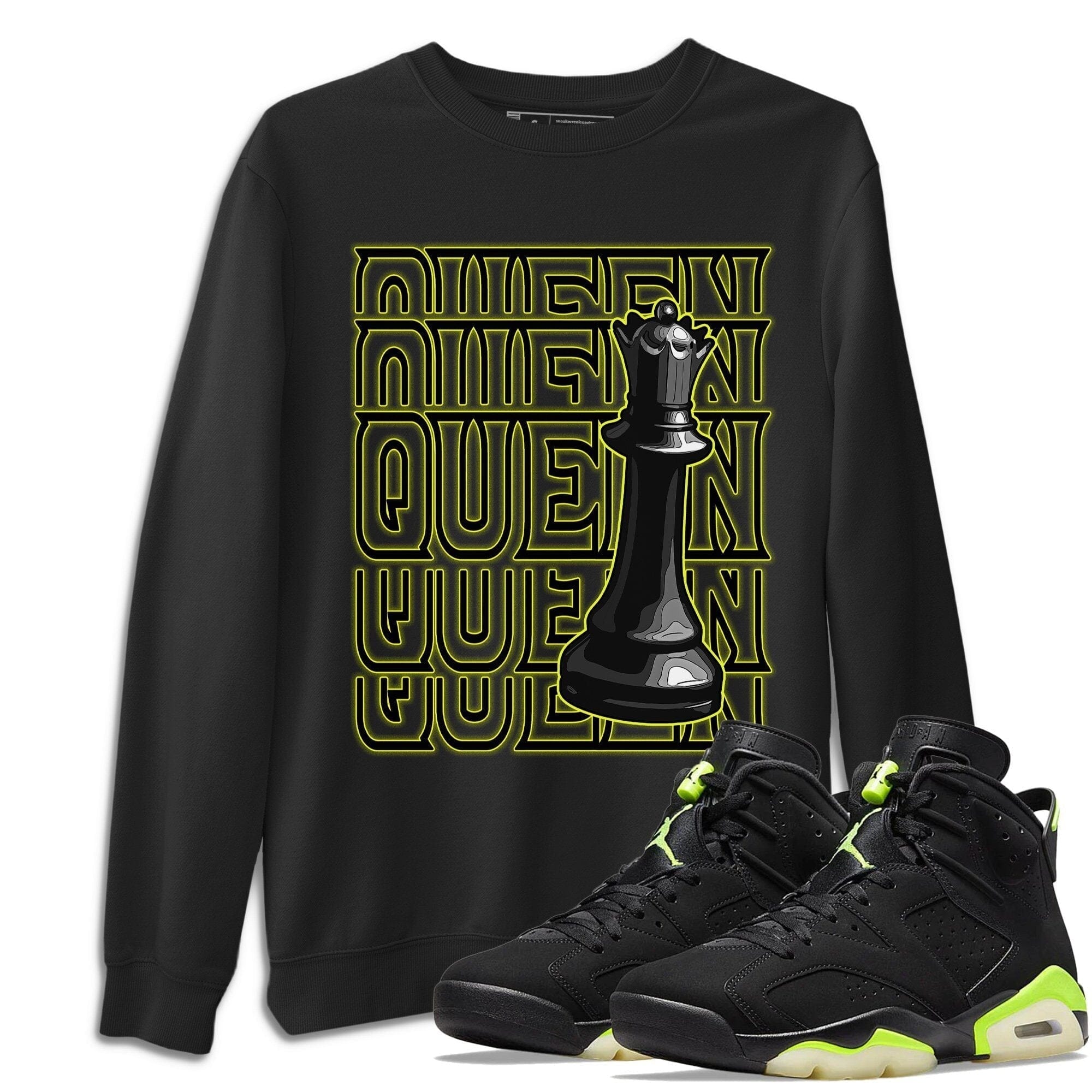 Jordan 6 Electric Green Shirt To Match Jordans Queen Sneaker Tees Jordan 6 Electric Green Drip Gear Zone Sneaker Matching Clothing Unisex Shirts