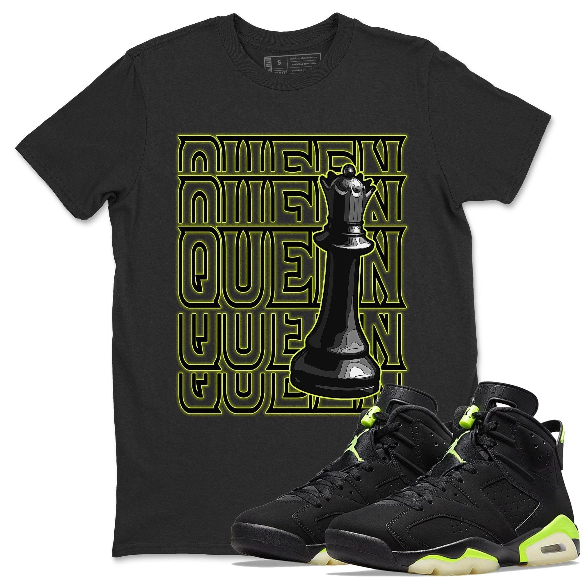 Jordan 6 Electric Green Shirt To Match Jordans Queen Sneaker Tees Jordan 6 Electric Green Drip Gear Zone Sneaker Matching Clothing Unisex Shirts