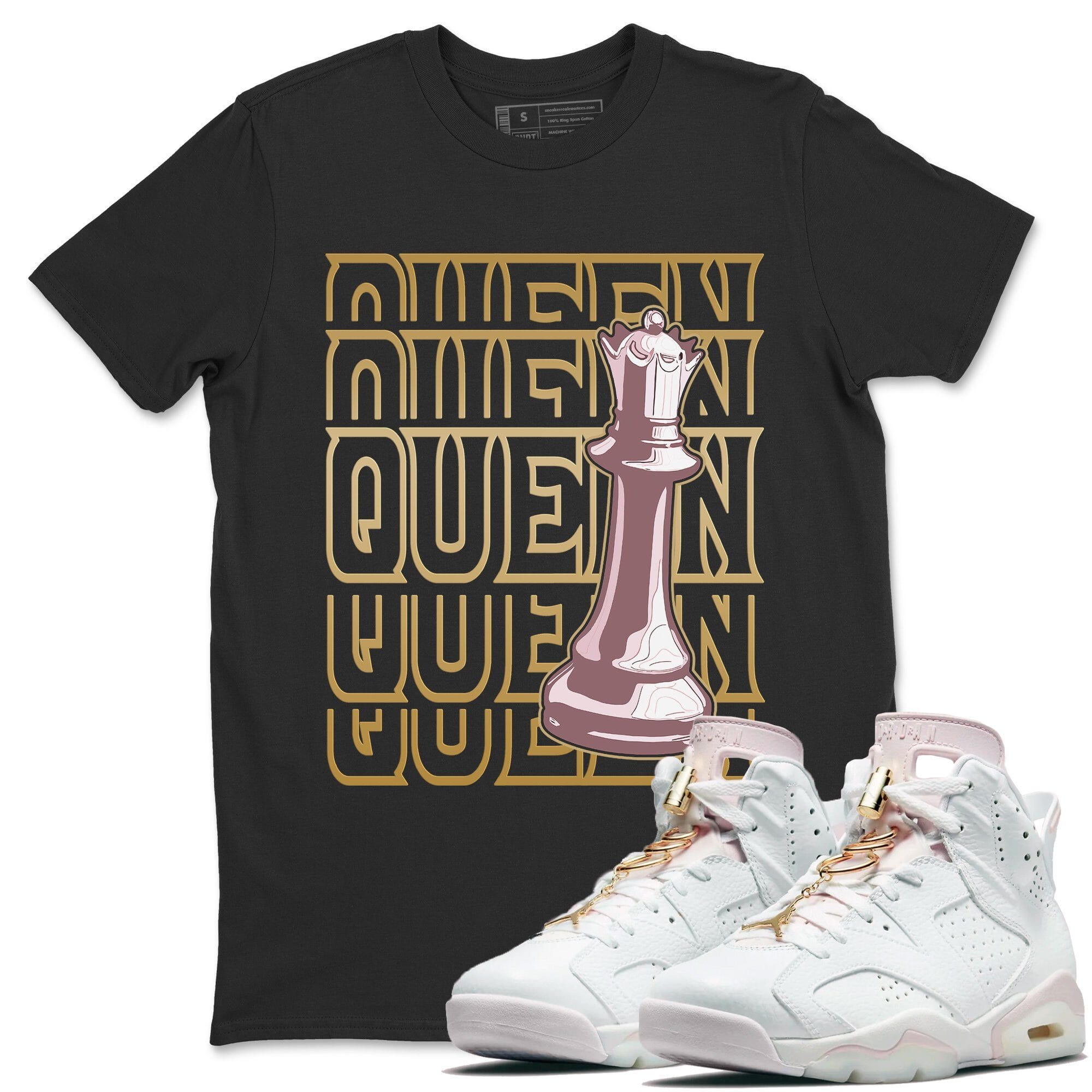 Jordan 6 Gold Hoops Shirt To Match Jordans Queen Sneaker Tees Jordan 6 Gold Hoops Drip Gear Zone Sneaker Matching Clothing Unisex Shirts