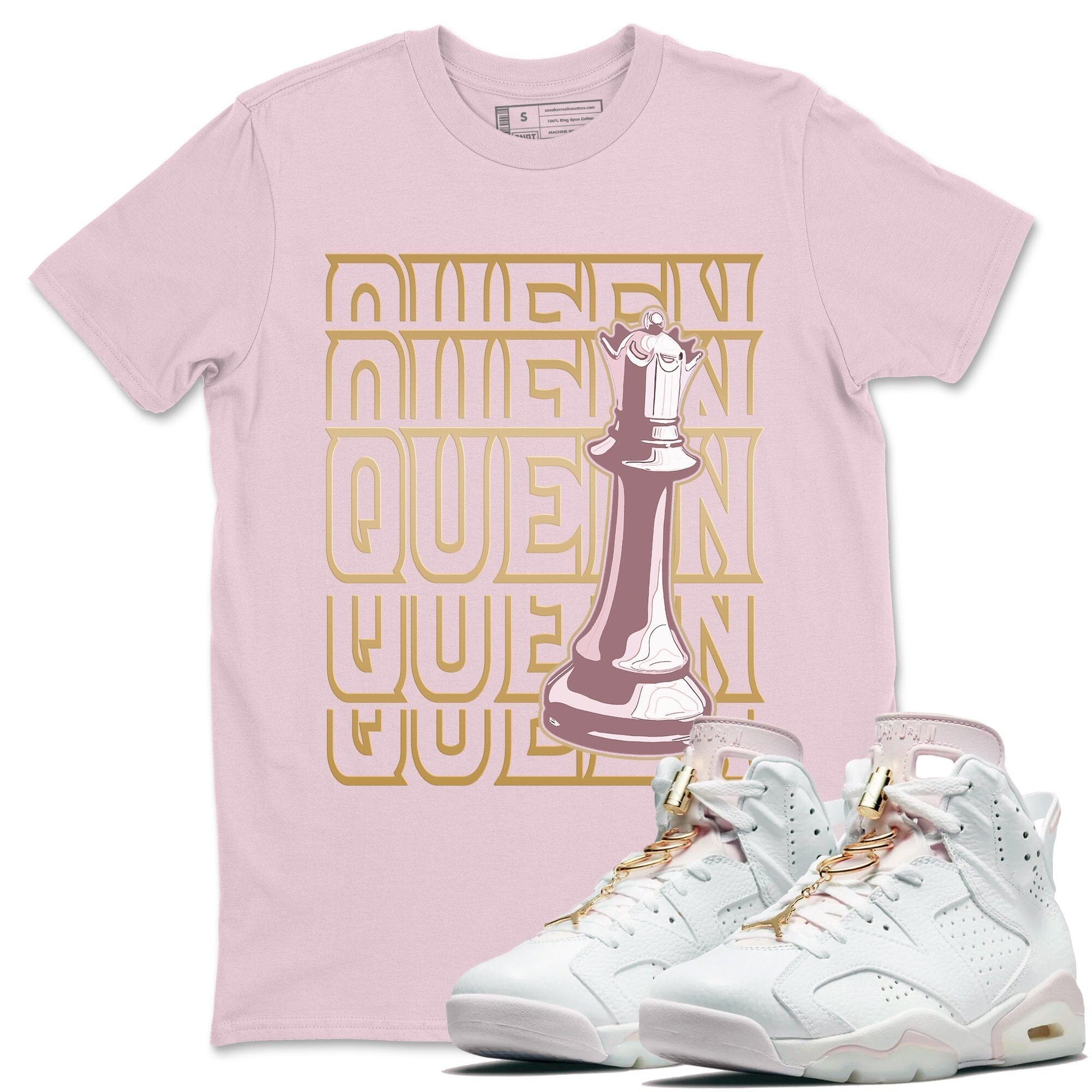 Jordan 6 Gold Hoops Shirt To Match Jordans Queen Sneaker Tees Jordan 6 Gold Hoops Drip Gear Zone Sneaker Matching Clothing Unisex Shirts