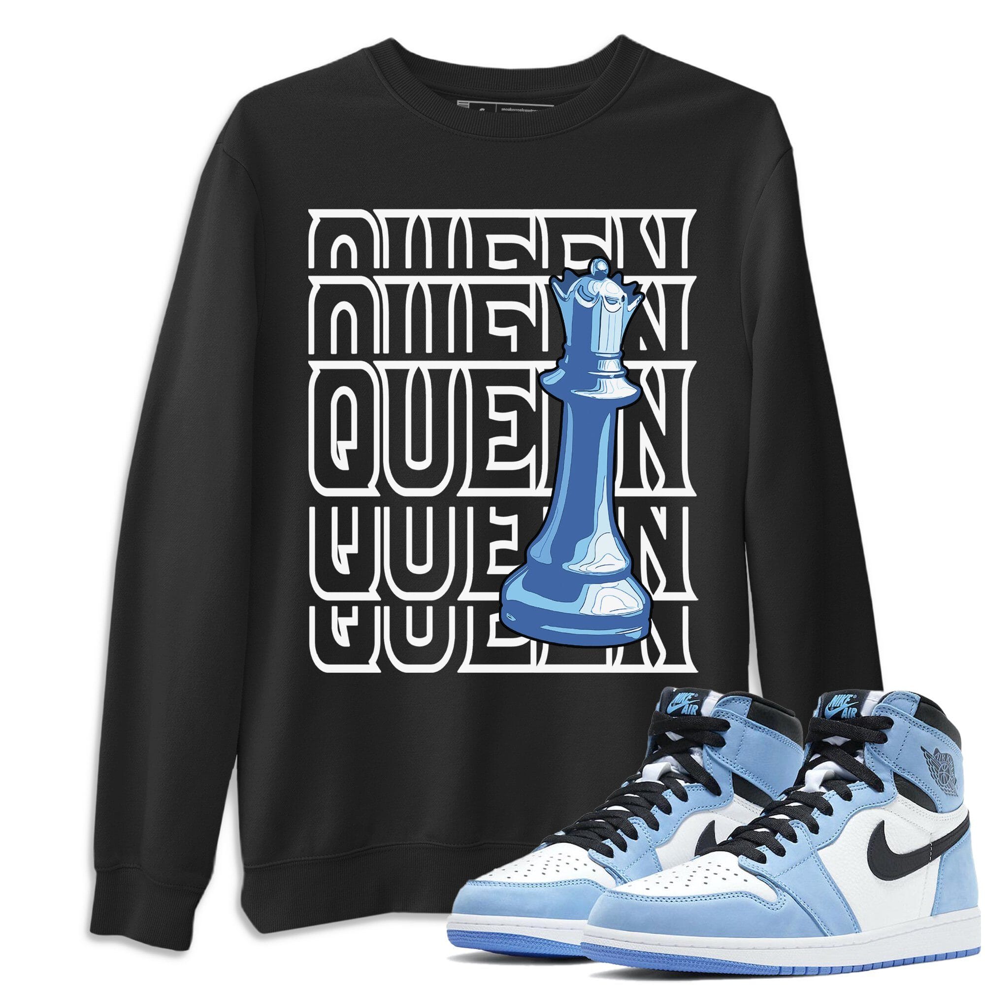Jordan 1 University Blue Shirt To Match Jordans Queen Sneaker Tees Jordan 1 University Blue Drip Gear Zone Sneaker Matching Clothing Unisex Shirts