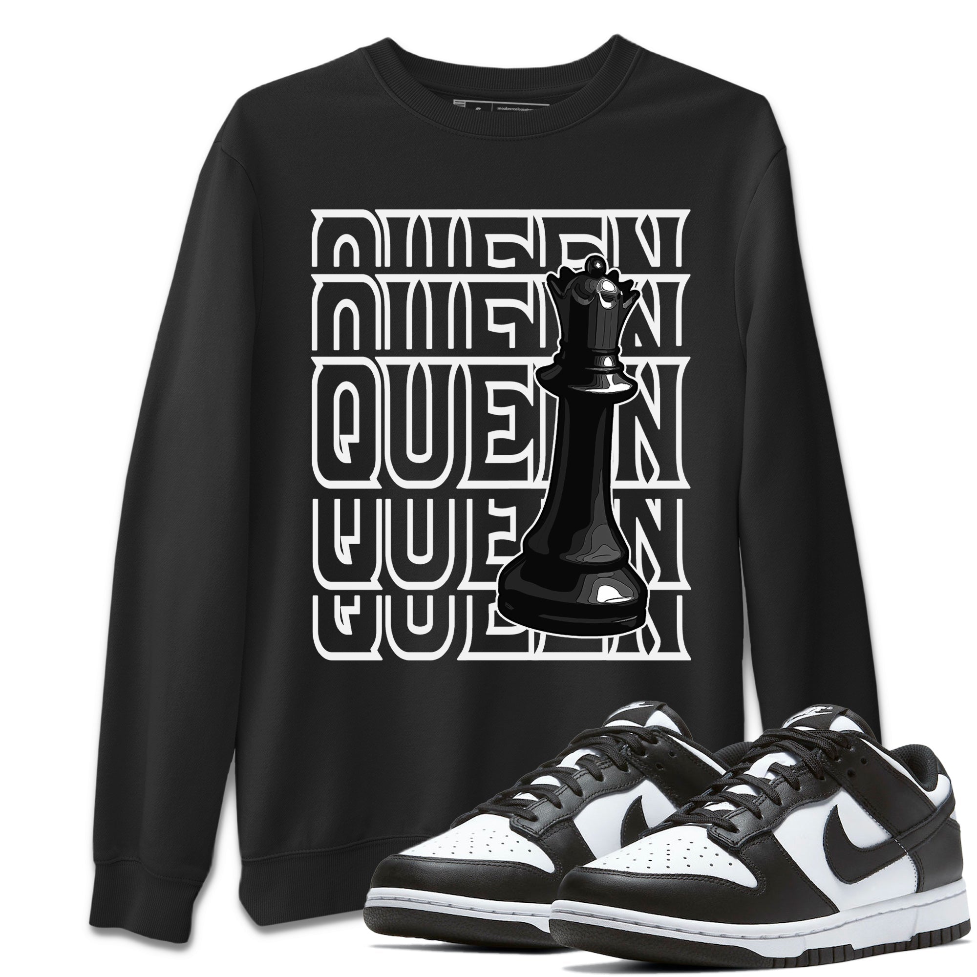 Dunk Panda Sneaker Match Tees Queen Sneaker Tees Dunk Panda Jordan to match sneaker T-Shirt Crew Neck Shirts