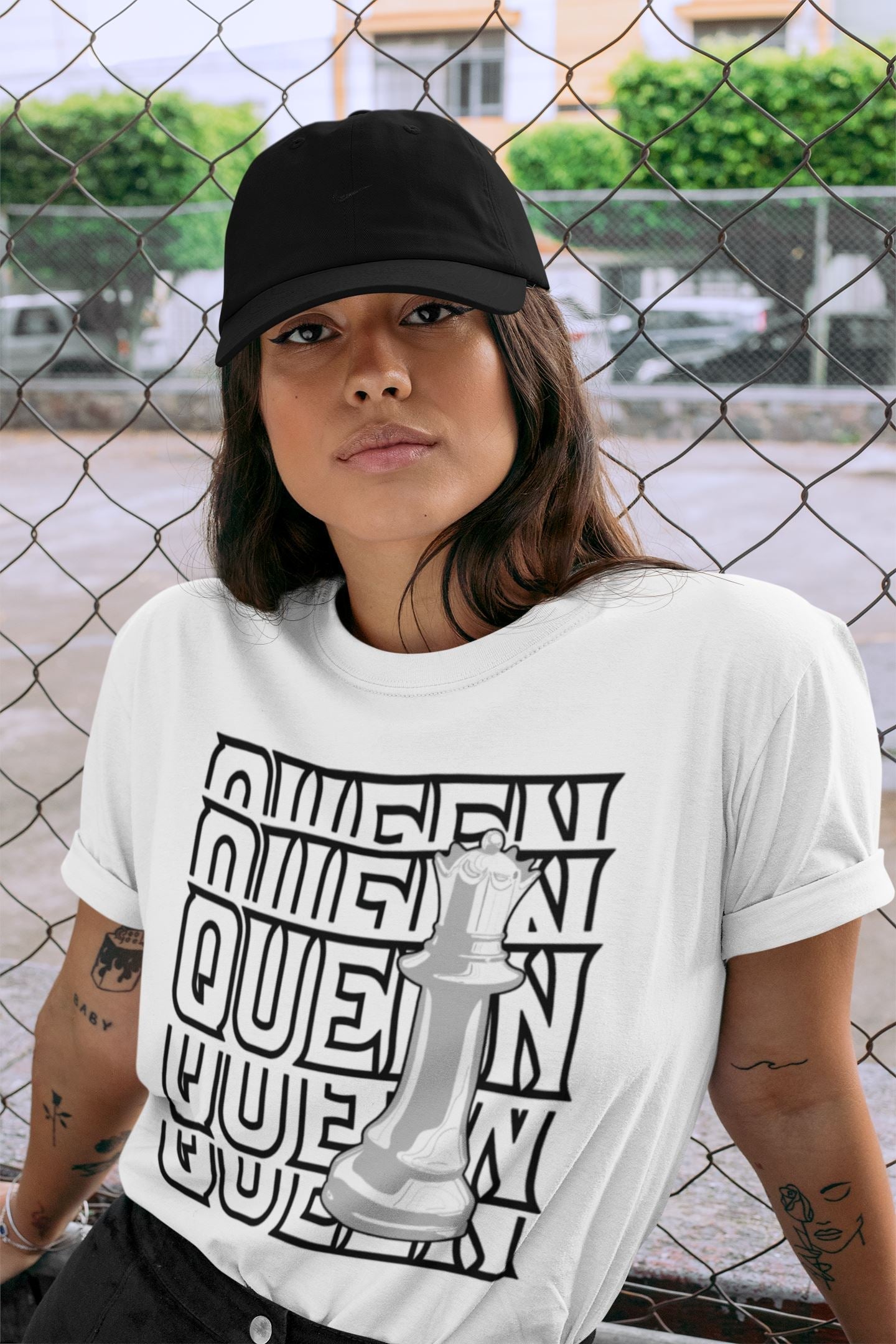 Dunk Panda Sneaker Match Tees Queen Sneaker Tees Dunk Panda Jordan to match sneaker T-Shirt Crew Neck Shirts