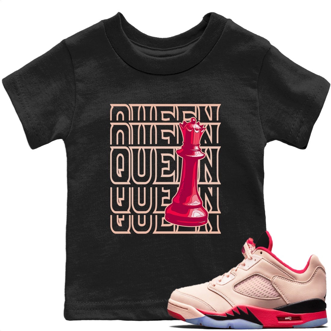 Jordan 5 Girls That Hoop Sneaker Matching T-Shirt Queen Sneaker Tees Jordan 5 Girls That Hoop Sneaker Release Tees Kids Shirts