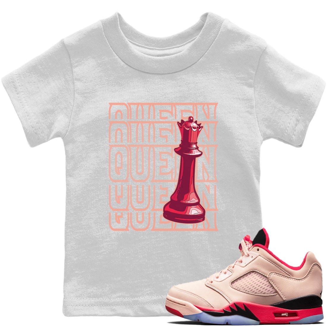 Jordan 5 Girls That Hoop Sneaker Matching T-Shirt Queen Sneaker Tees Jordan 5 Girls That Hoop Sneaker Release Tees Kids Shirts