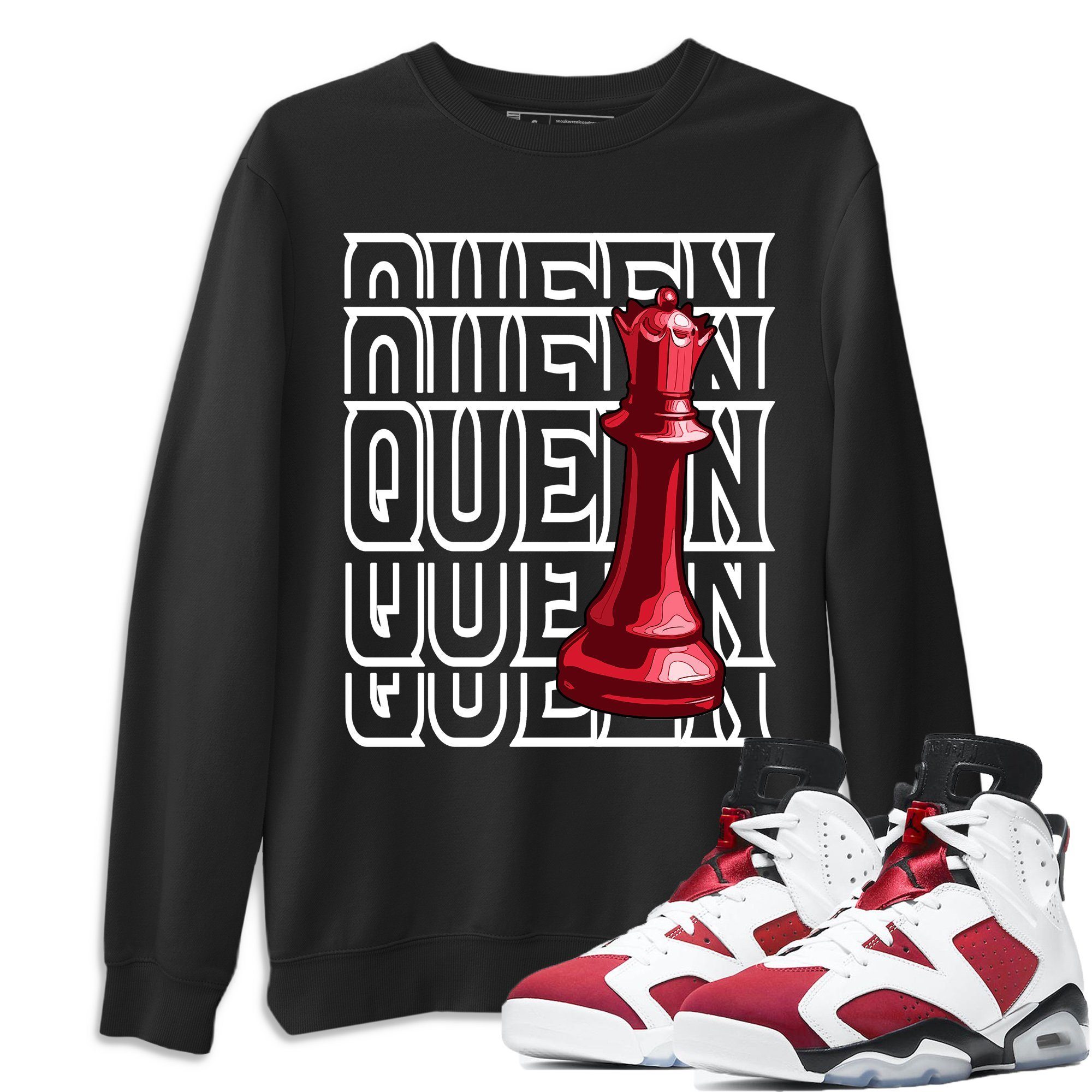 Jordan 6 Carmine Shirt To Match Jordans Queen Sneaker Tees Jordan 6 Carmine Drip Gear Zone Sneaker Matching Clothing Unisex Shirts