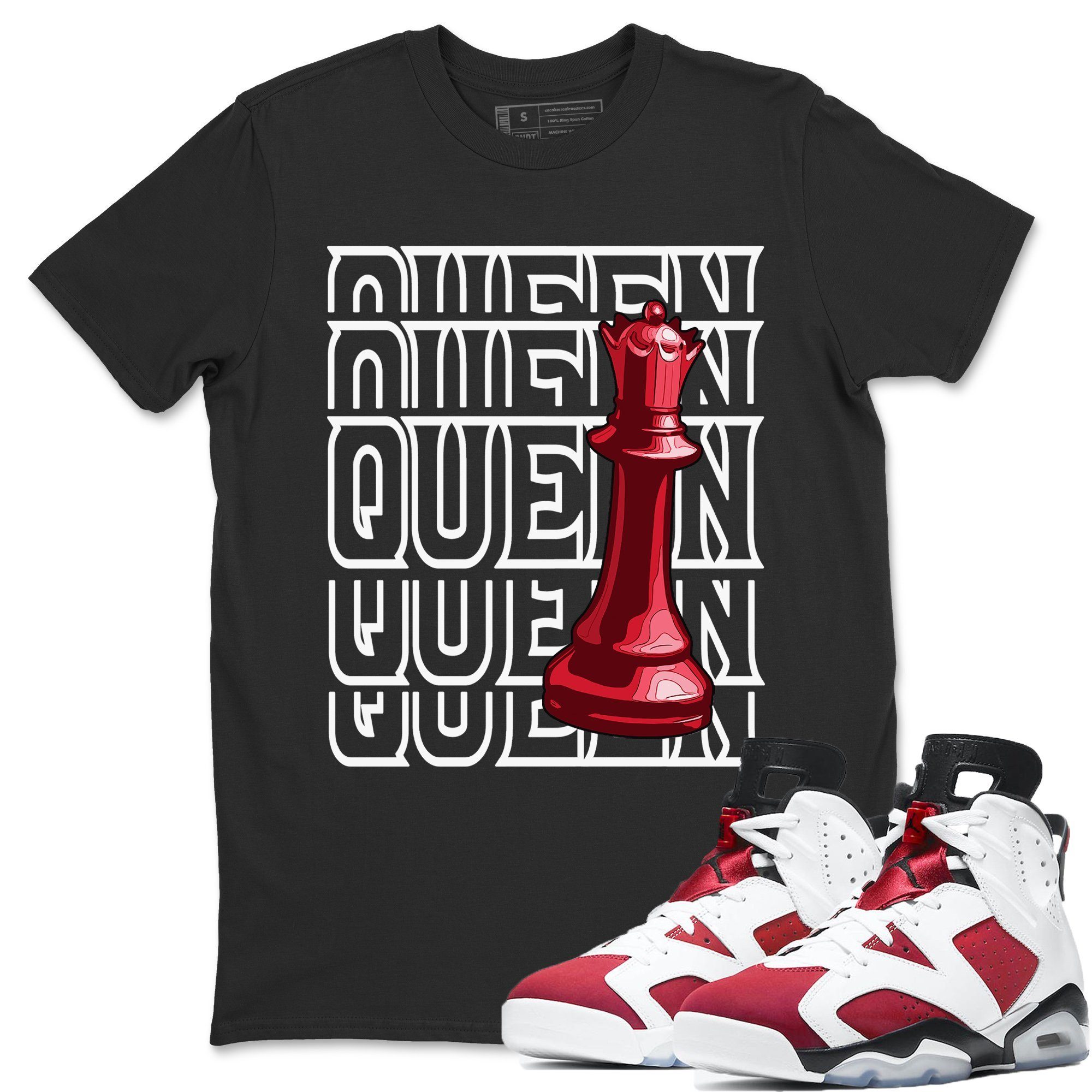 Jordan 6 Carmine Shirt To Match Jordans Queen Sneaker Tees Jordan 6 Carmine Drip Gear Zone Sneaker Matching Clothing Unisex Shirts