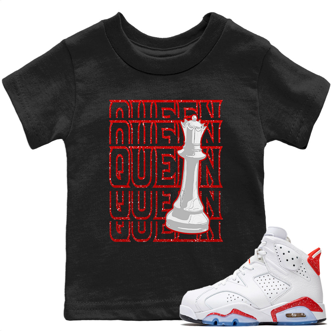 Jordan 6 Red Velvet Cookies Shirt To Match Jordans Queen Sneaker Tees Jordan 6 Red Velvet Cookies Drip Gear Zone Sneaker Matching Clothing Kids Shirts