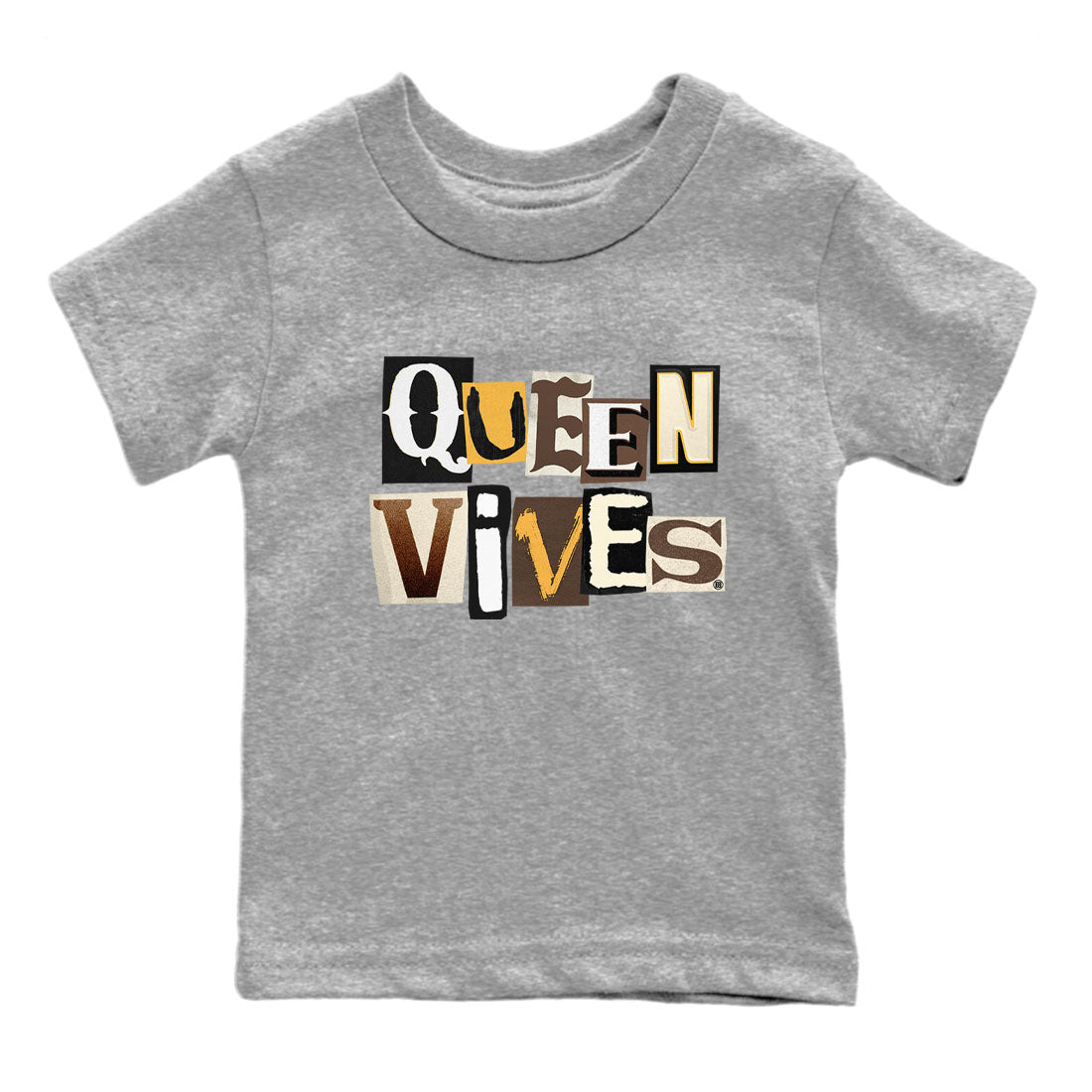 Jordan 1s Palomino shirt to match jordans Queen Vibes Streetwear Sneaker Shirt Air Jordan 1 Palomino Drip Gear Zone Sneaker Matching Clothing Baby Toddler Heather Grey 2 T-Shirt