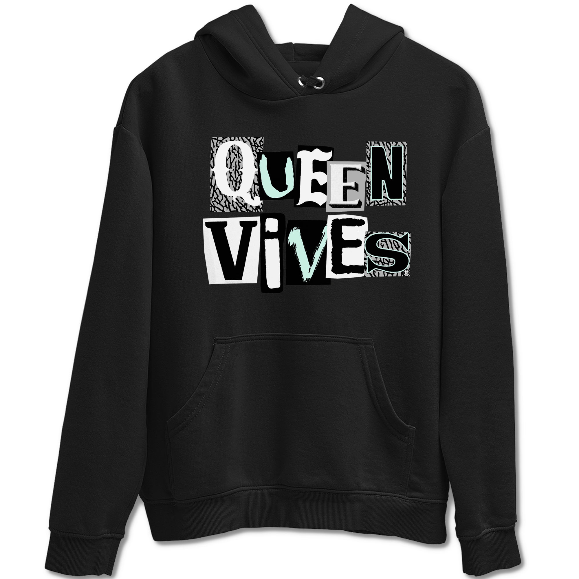3s Green Glow shirt to match jordans Queen Vibes sneaker tees Air Jordan 3 Green Glow Drip Gear Zone unisex cotton Black 2 crew neck shirt