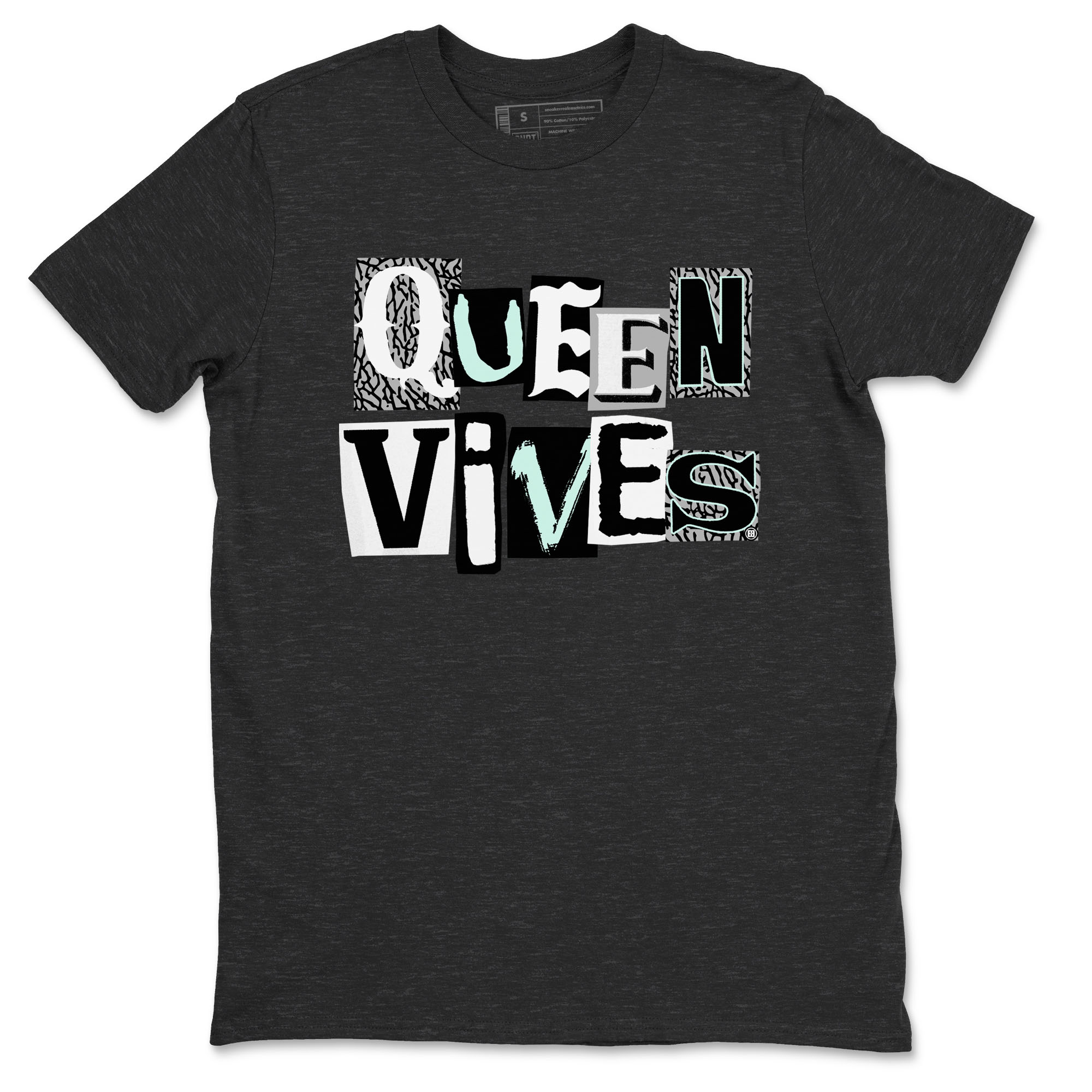 3s Green Glow shirt to match jordans Queen Vibes sneaker tees Air Jordan 3 Green Glow Drip Gear Zone unisex cotton Charcoal Heather 2 crew neck shirt