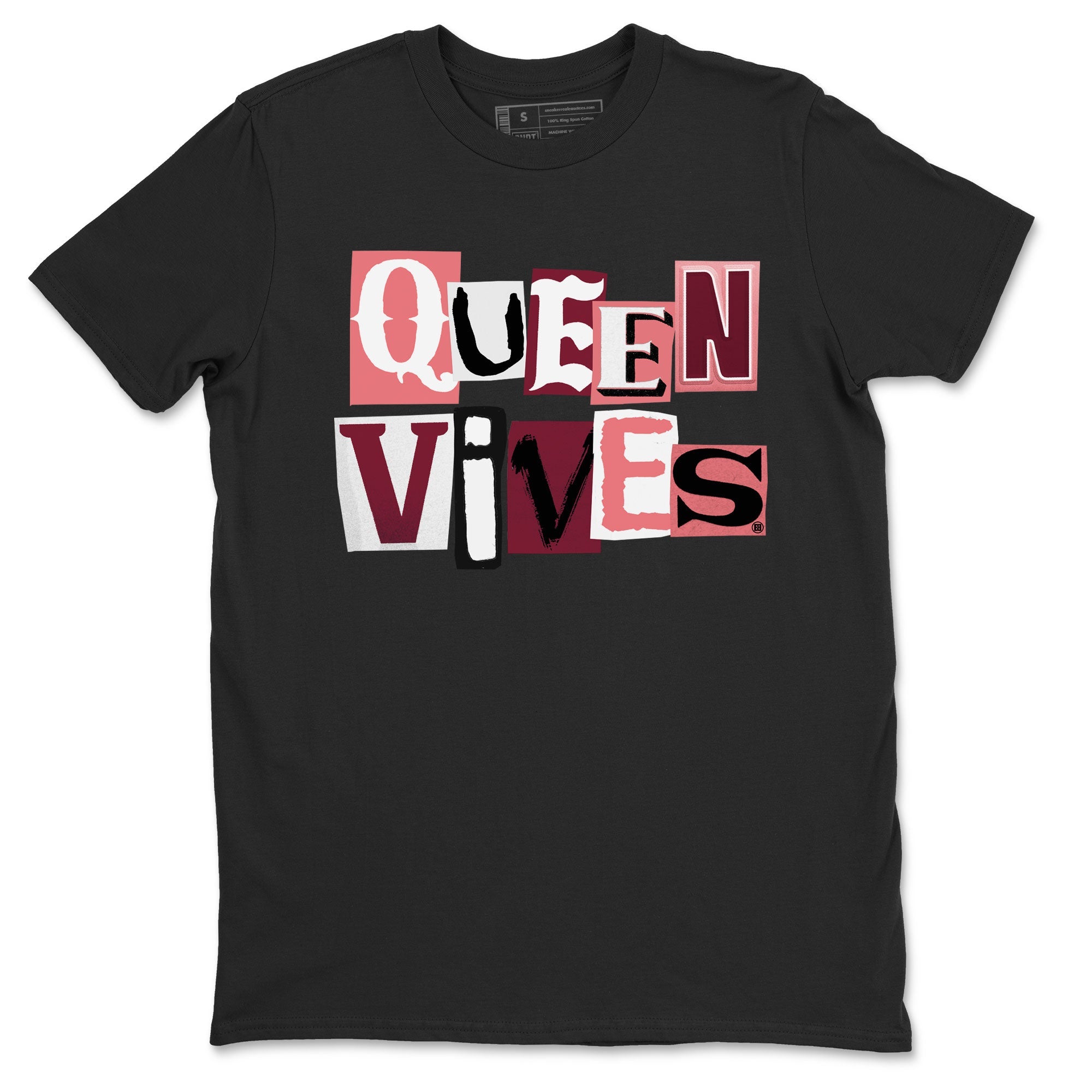 Dunks Valentines Day shirt to match jordans Queen Vibes sneaker tees Dunks Valentine's Day Drip Gear Zone unisex cotton Black 2 crew neck shirt
