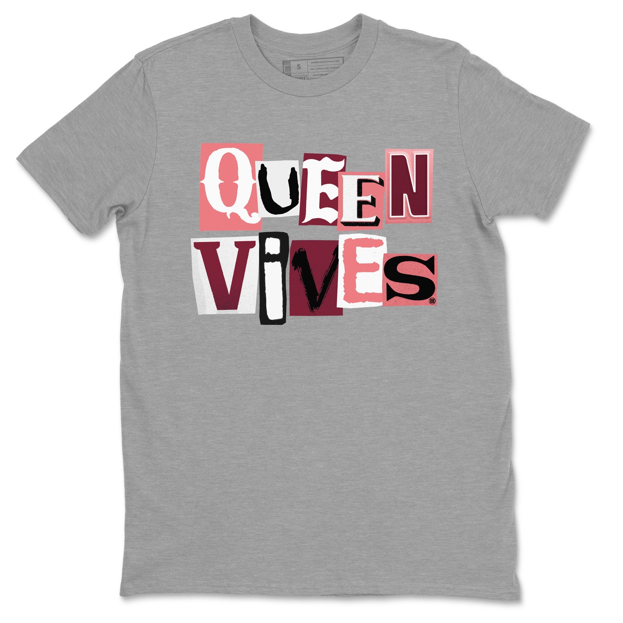 Dunks Valentines Day shirt to match jordans Queen Vibes sneaker tees Dunks Valentine's Day Drip Gear Zone unisex cotton Heather Grey 2 crew neck shirt