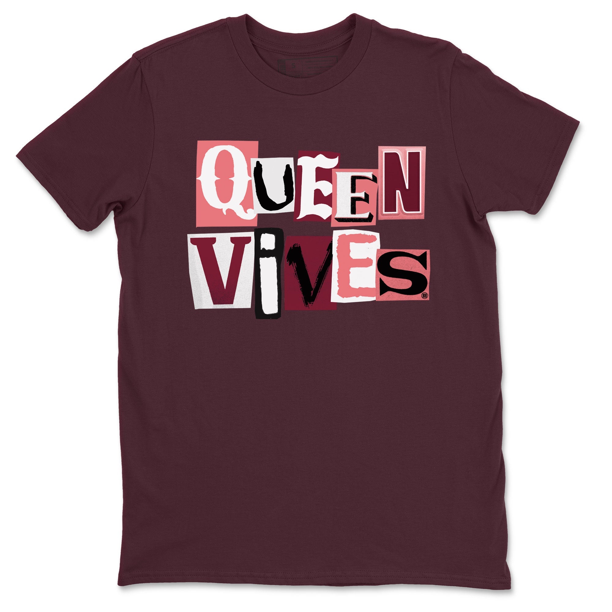 Dunks Valentines Day shirt to match jordans Queen Vibes sneaker tees Dunks Valentine's Day Drip Gear Zone unisex cotton Maroon 2 crew neck shirt