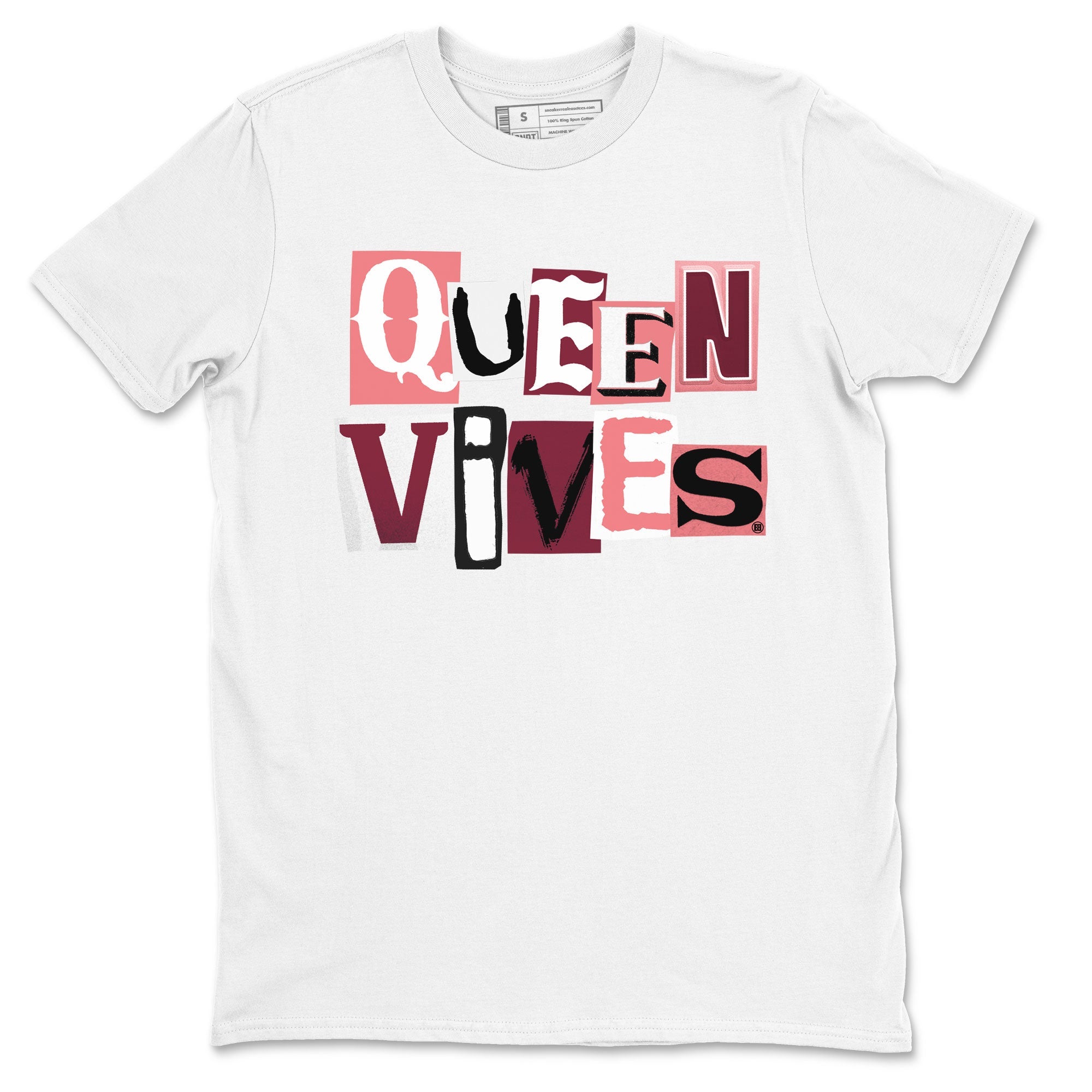 Dunks Valentines Day shirt to match jordans Queen Vibes sneaker tees Dunks Valentine's Day Drip Gear Zone unisex cotton White 2 crew neck shirt