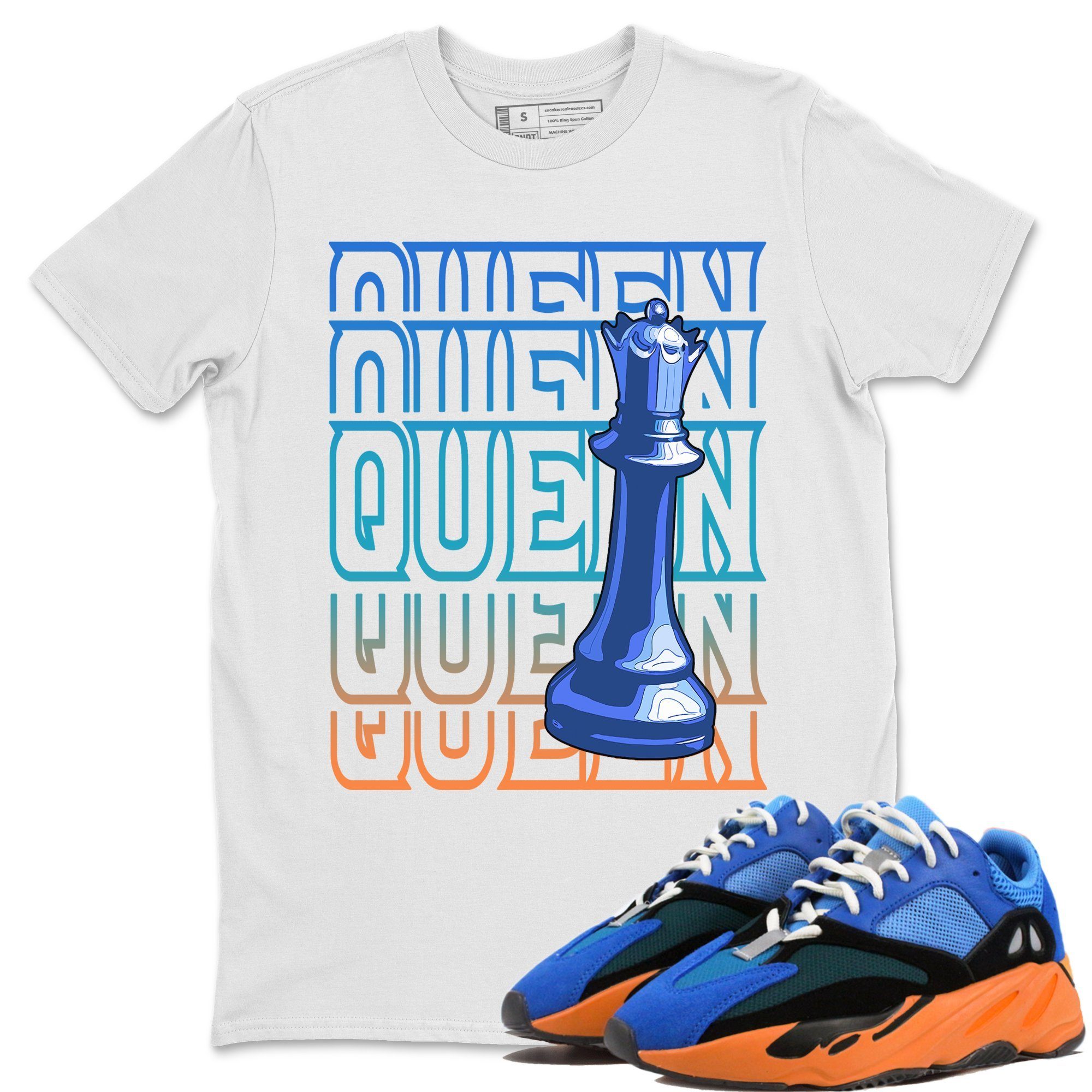 Yeezy 700 Bright Blue Shirt To Match Jordans Queen Sneaker Tees Yeezy 700 Bright Blue Drip Gear Zone Sneaker Matching Clothing Unisex Shirts