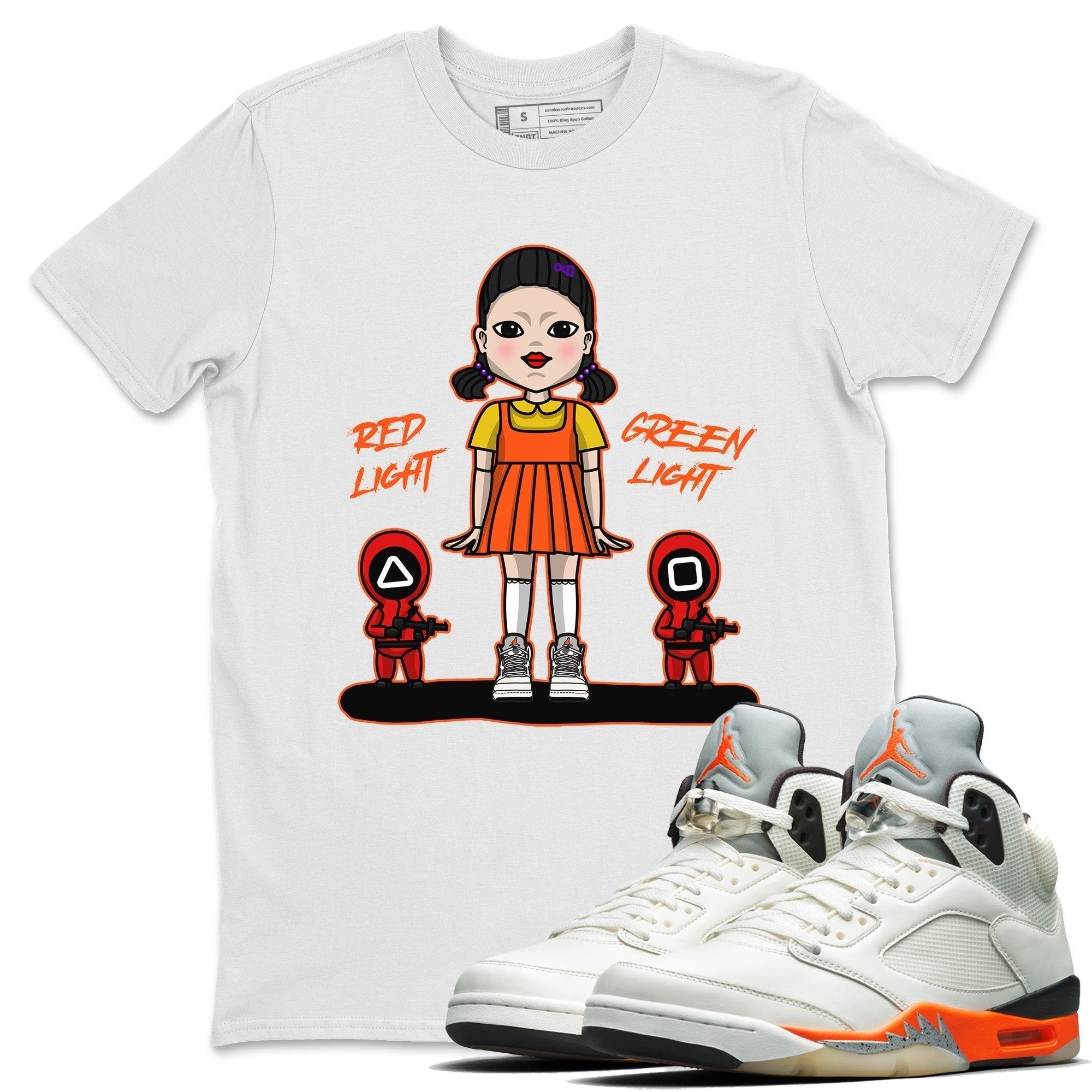 Jordan 5 Shattered Backboard Shirt To Match Jordans Red Light Green Light Sneaker Tees Jordan 5 Shattered Backboard Drip Gear Zone Sneaker Matching Clothing Unisex Shirts