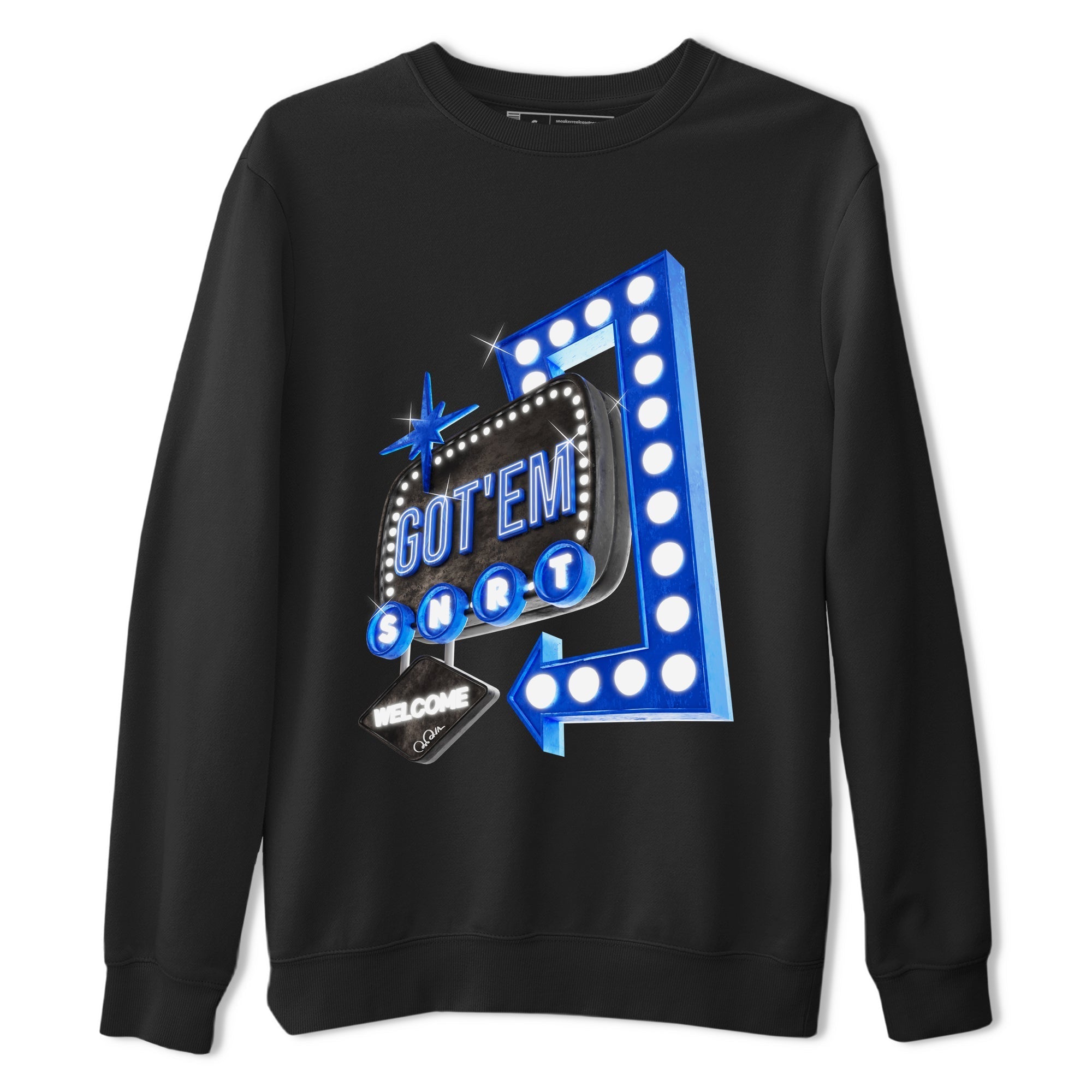 Air Jordan 1 Royal Reimagined shirt to match jordans Retro Neon Sign sneaker tees AJ1 Royal Reimagined Drip Gear Zone Unisex Sneaker Tees and Sneaker Match T-Shirt Black 2 T-Shirt