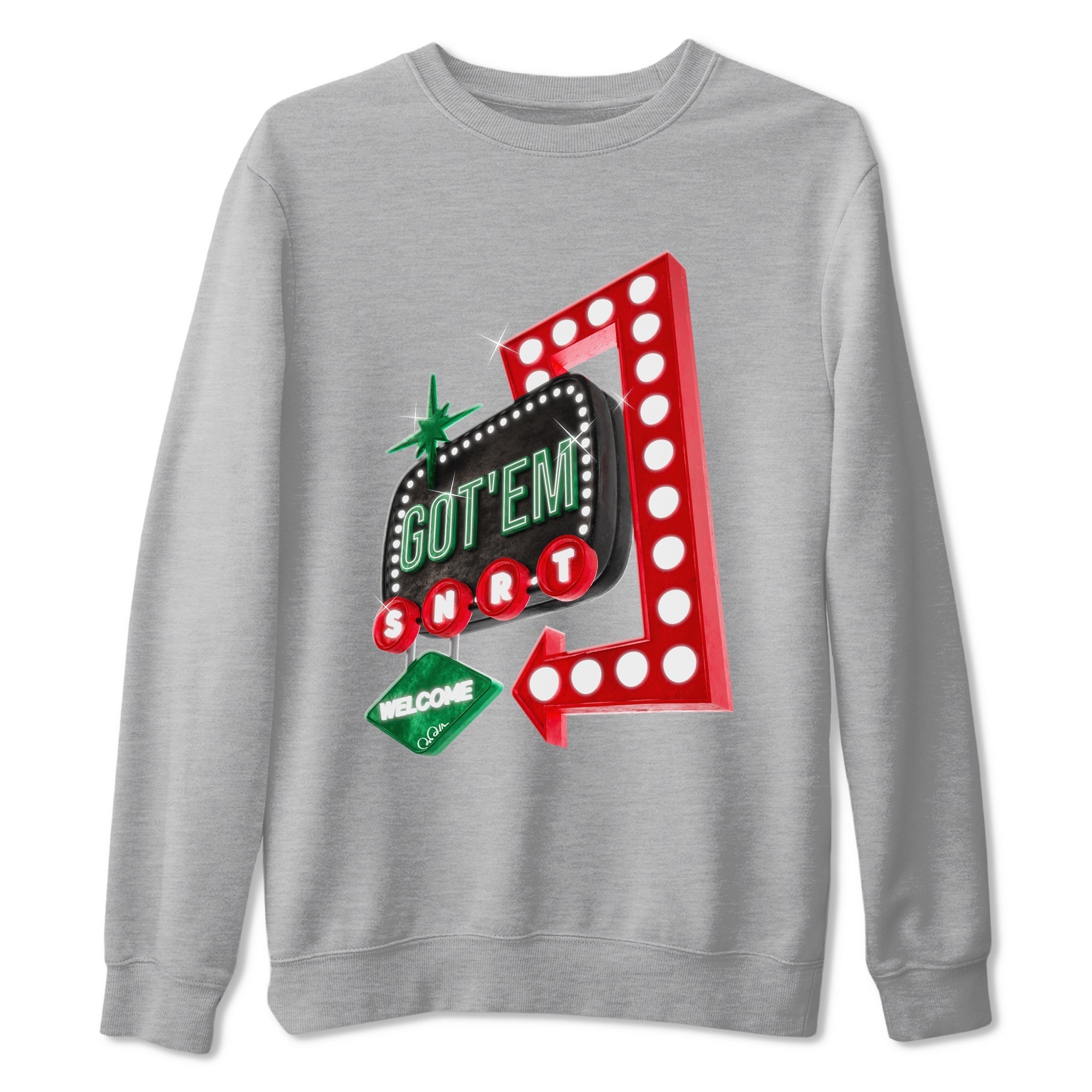 Jordan 2 Low Christmas X-mas Holiday special gift shirt to match jordans Retro Neon Sign sneaker tees Air Jordan 2 Christmas Drip Gear Zone Unisex Heather Grey 2 T-Shirt