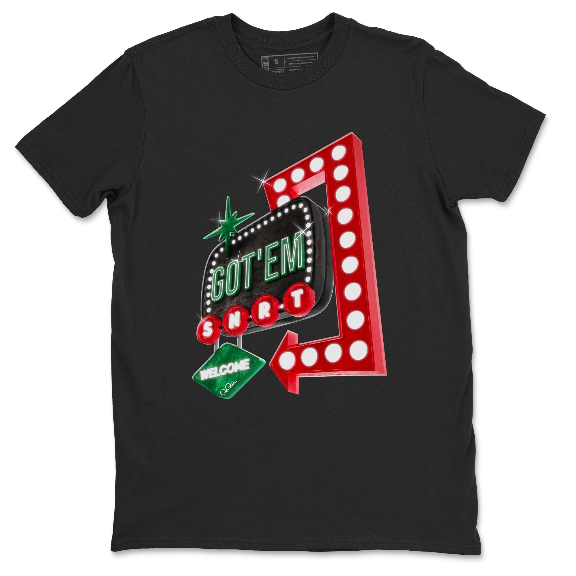 Jordan 2 Low Christmas X-mas Holiday special gift shirt to match jordans Retro Neon Sign sneaker tees Air Jordan 2 Christmas Drip Gear Zone Unisex Black 2 T-Shirt