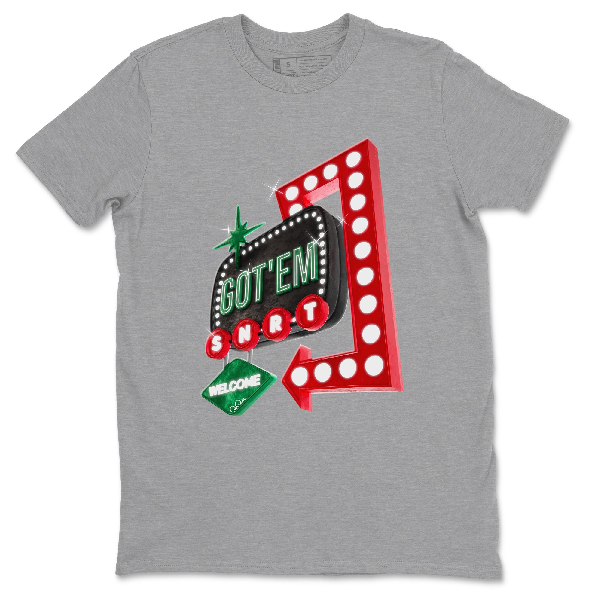 Jordan 2 Low Christmas X-mas Holiday special gift shirt to match jordans Retro Neon Sign sneaker tees Air Jordan 2 Christmas Drip Gear Zone Unisex Heather Grey 2 T-Shirt