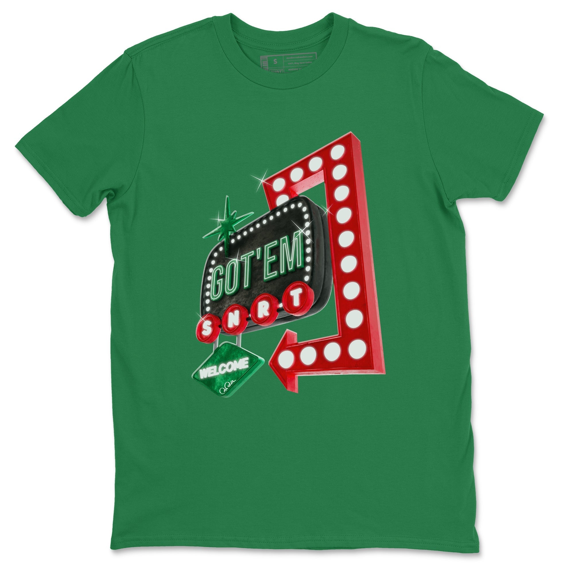 Jordan 2 Low Christmas X-mas Holiday special gift shirt to match jordans Retro Neon Sign sneaker tees Air Jordan 2 Christmas Drip Gear Zone Unisex Kelly Green 2 T-Shirt