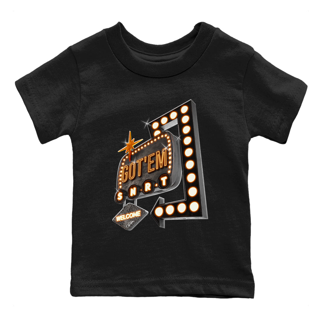 Air Jordan 3 Fear shirt to match jordans Retro Neon Sign sneaker tees AJ3 Fear Drip Gear Zone Baby Toddler Black 2 T-Shirt