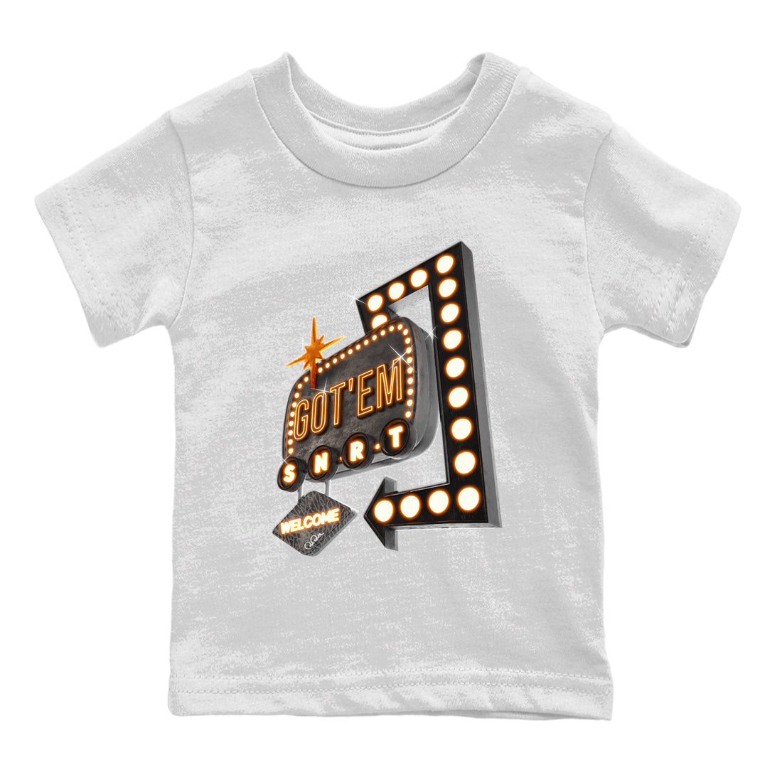 Air Jordan 3 Fear shirt to match jordans Retro Neon Sign sneaker tees AJ3 Fear Drip Gear Zone Baby Toddler White 2 T-Shirt