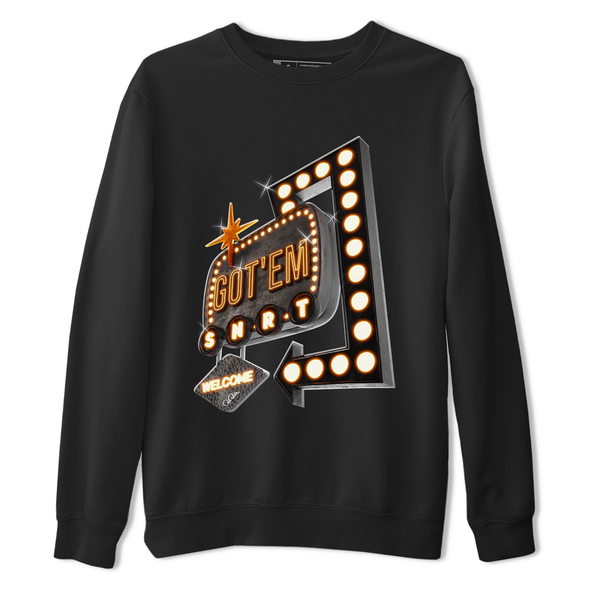 Air Jordan 3 Fear shirt to match jordans Retro Neon Sign sneaker tees AJ3 Fear Drip Gear Zone Unisex Black 2 T-Shirt