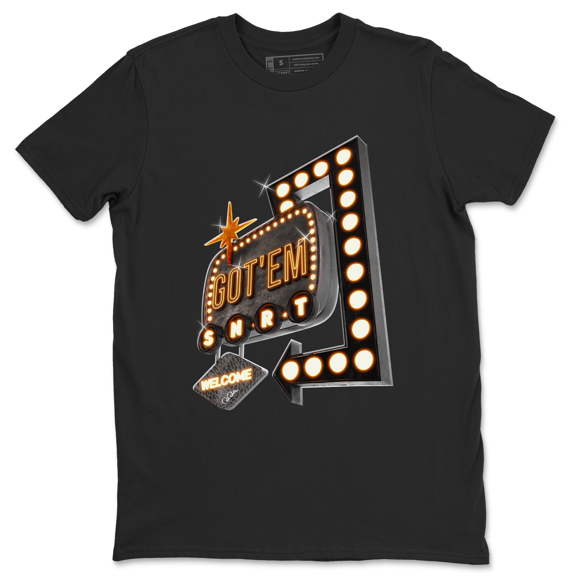 Air Jordan 3 Fear shirt to match jordans Retro Neon Sign sneaker tees AJ3 Fear Drip Gear Zone Unisex Black 2 T-Shirt