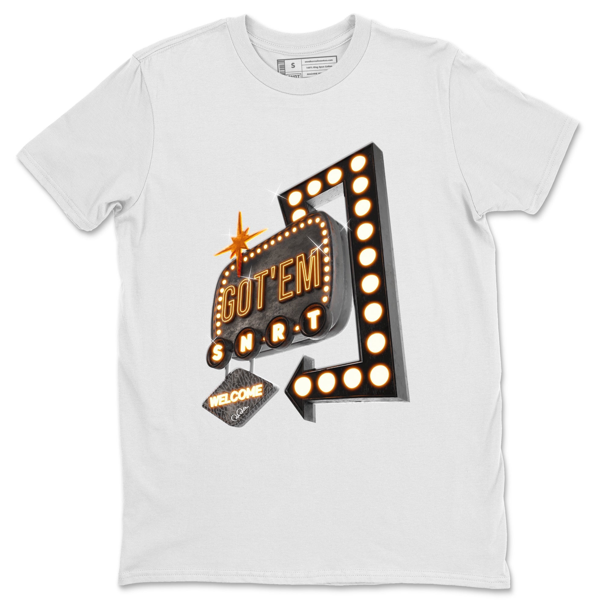 Air Jordan 3 Fear shirt to match jordans Retro Neon Sign sneaker tees AJ3 Fear Drip Gear Zone Unisex White 2 T-Shirt
