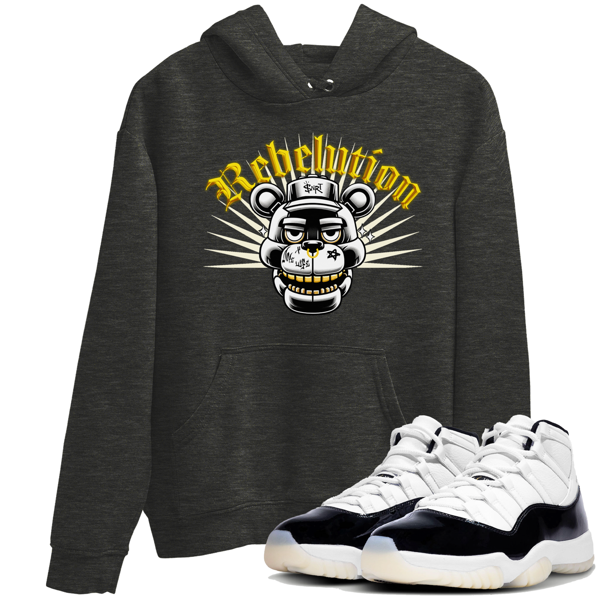 Air Jordan  11 Gratitude shirt to match jordans Revolution sneaker tees Air Jordan  11 Gratitude Drip Gear Zone Sneaker Matching Shirt Unisex Charcoal Heather 1 T-Shirt